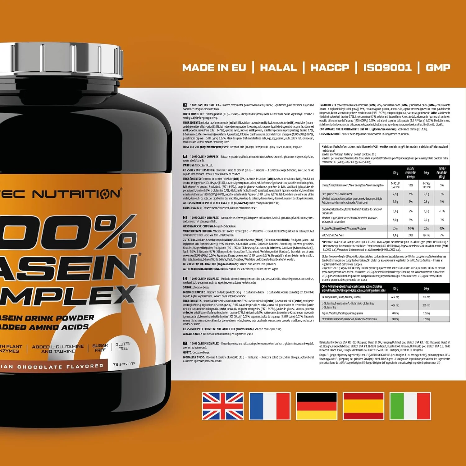 100% Casein Complex (2350g) - Image 7