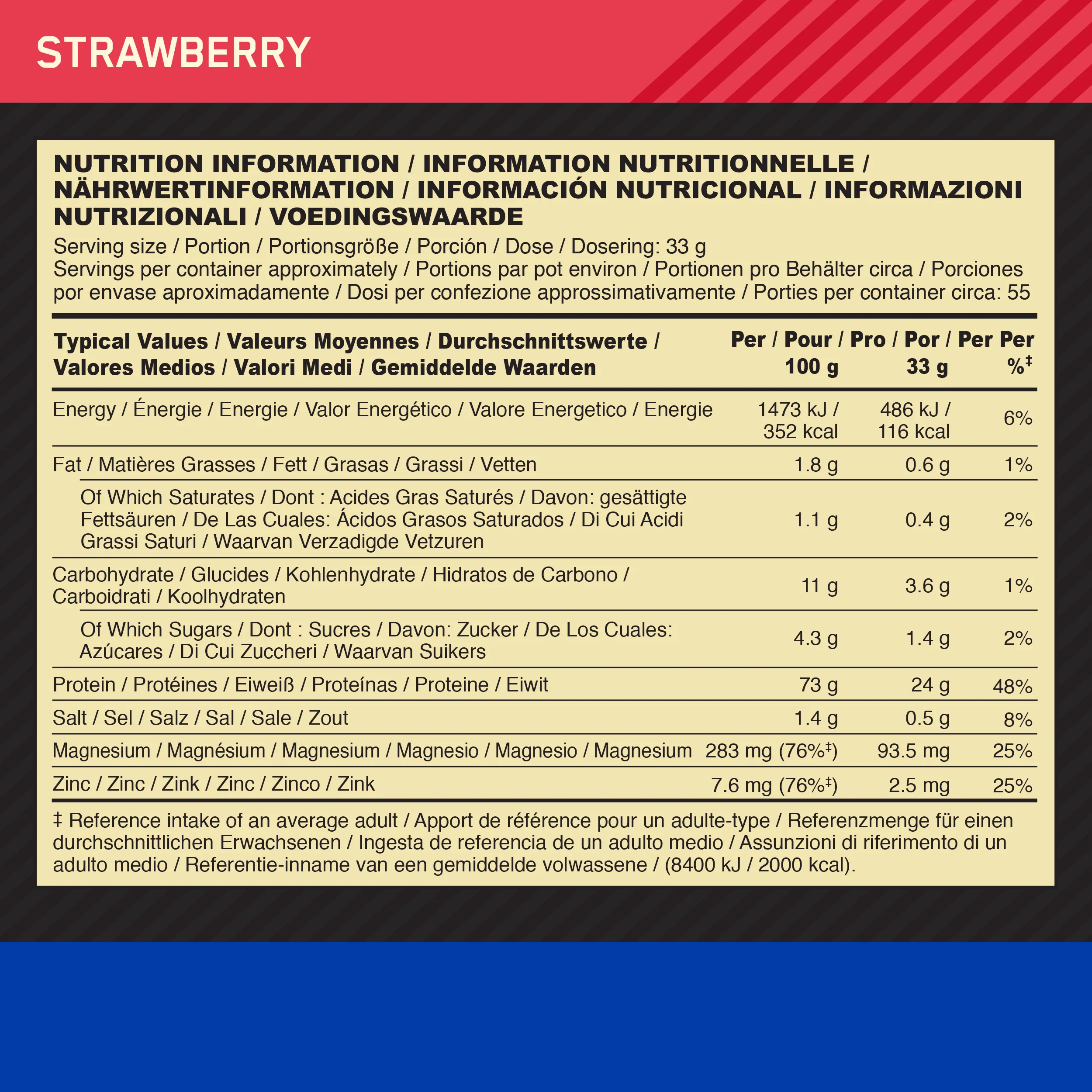 100% Casein Gold Standard (1820g) - Image 28