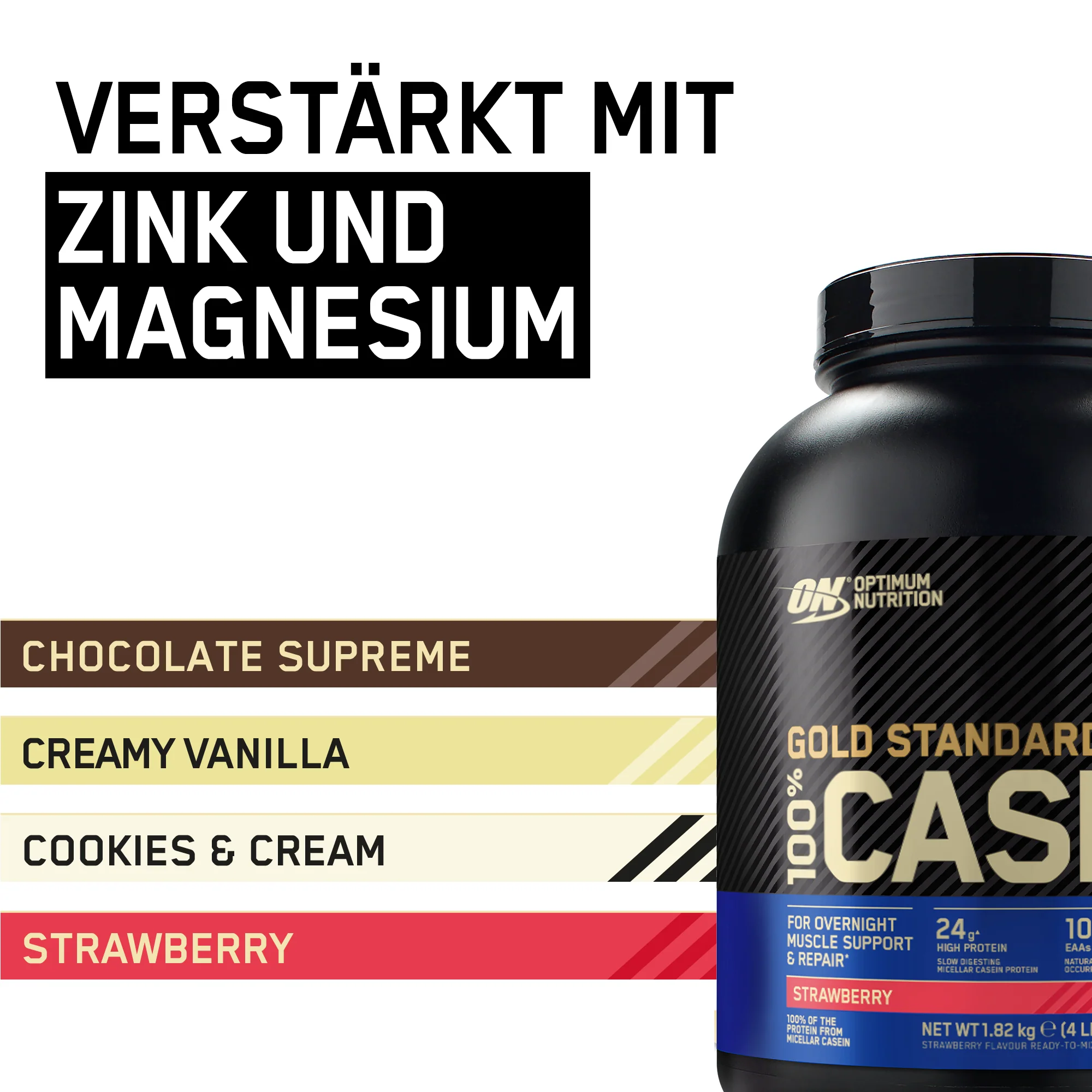 100% Casein Gold Standard (1820g) - Image 6