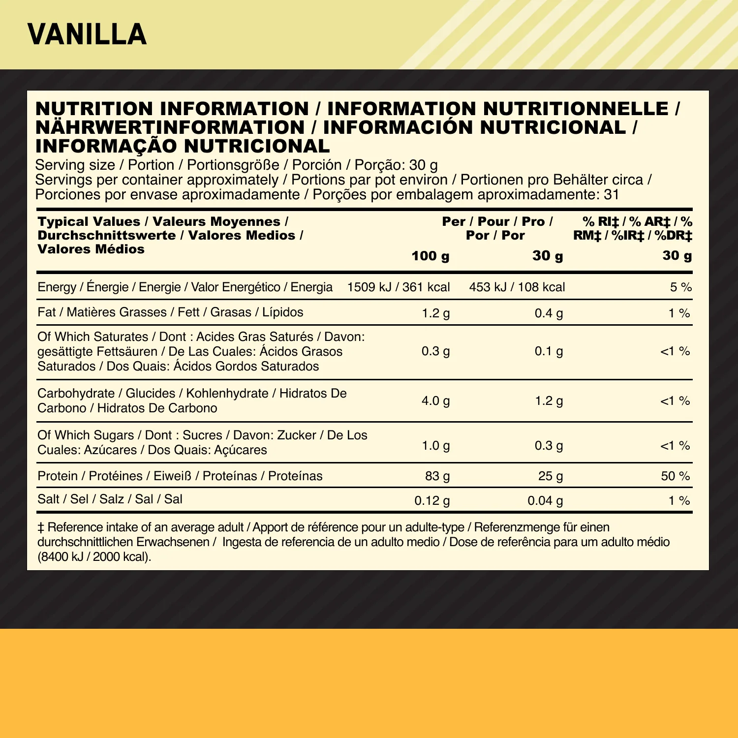 100% Gold Standard isolaate (930g) - Image 2