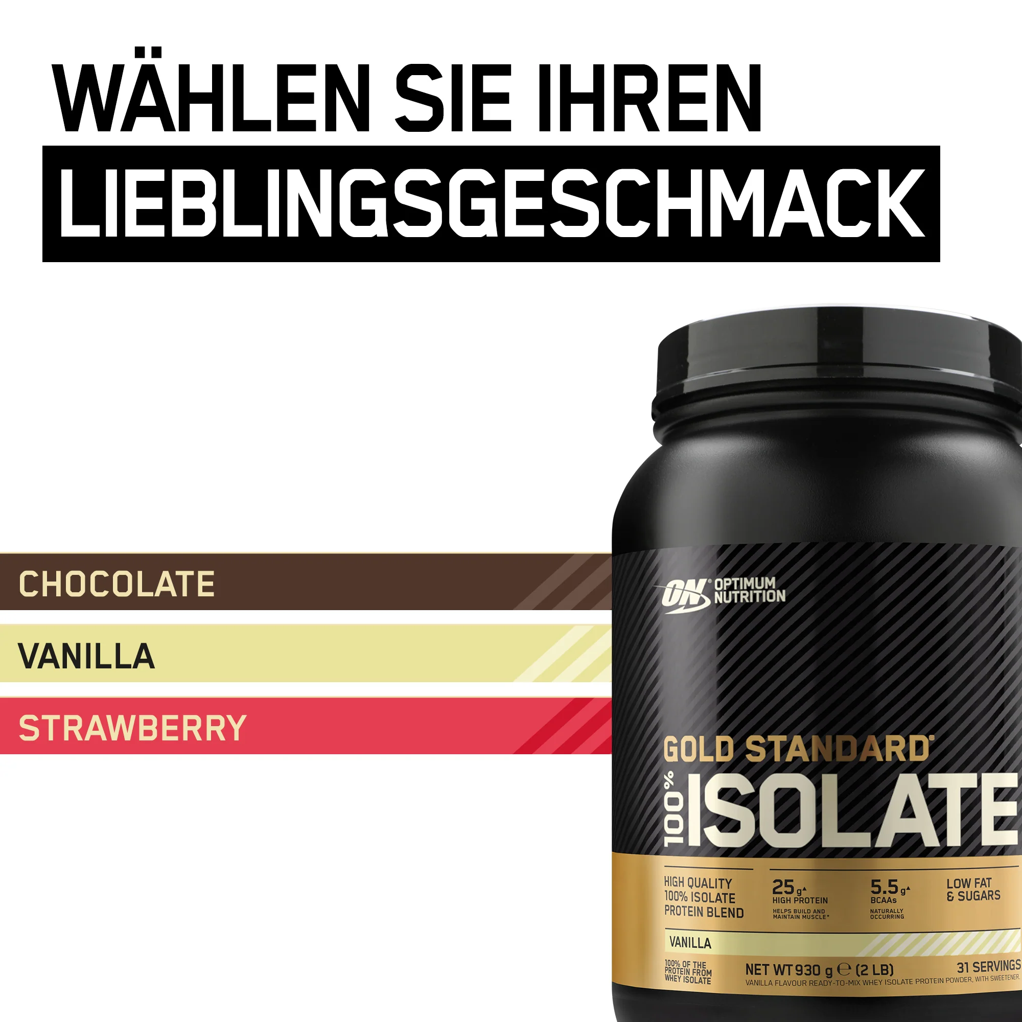100% Gold Standard isolaate (930g) - Image 7