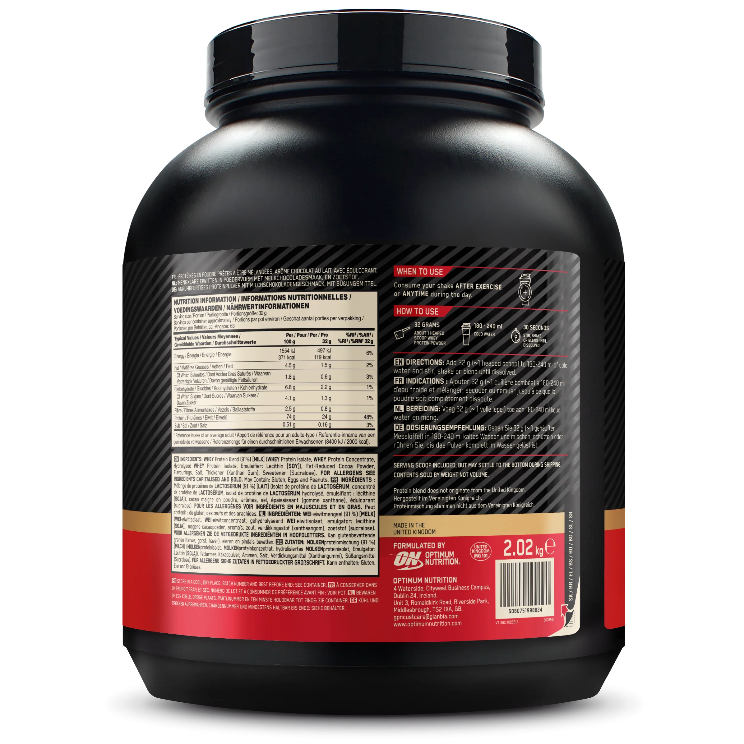100% Whey Gold Standard (2040g) - Image 15