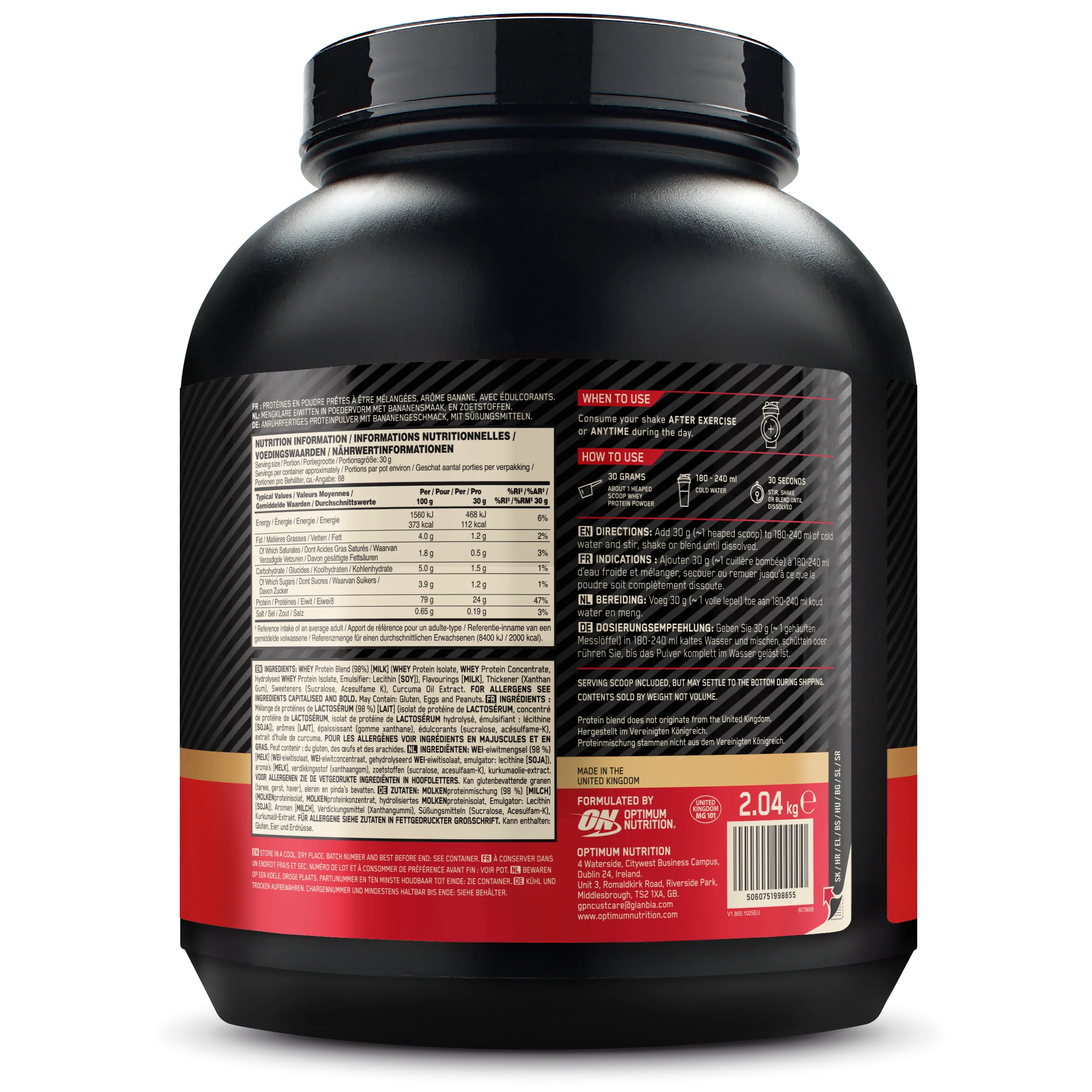 100% Whey Gold Standard (2040g) - Image 33