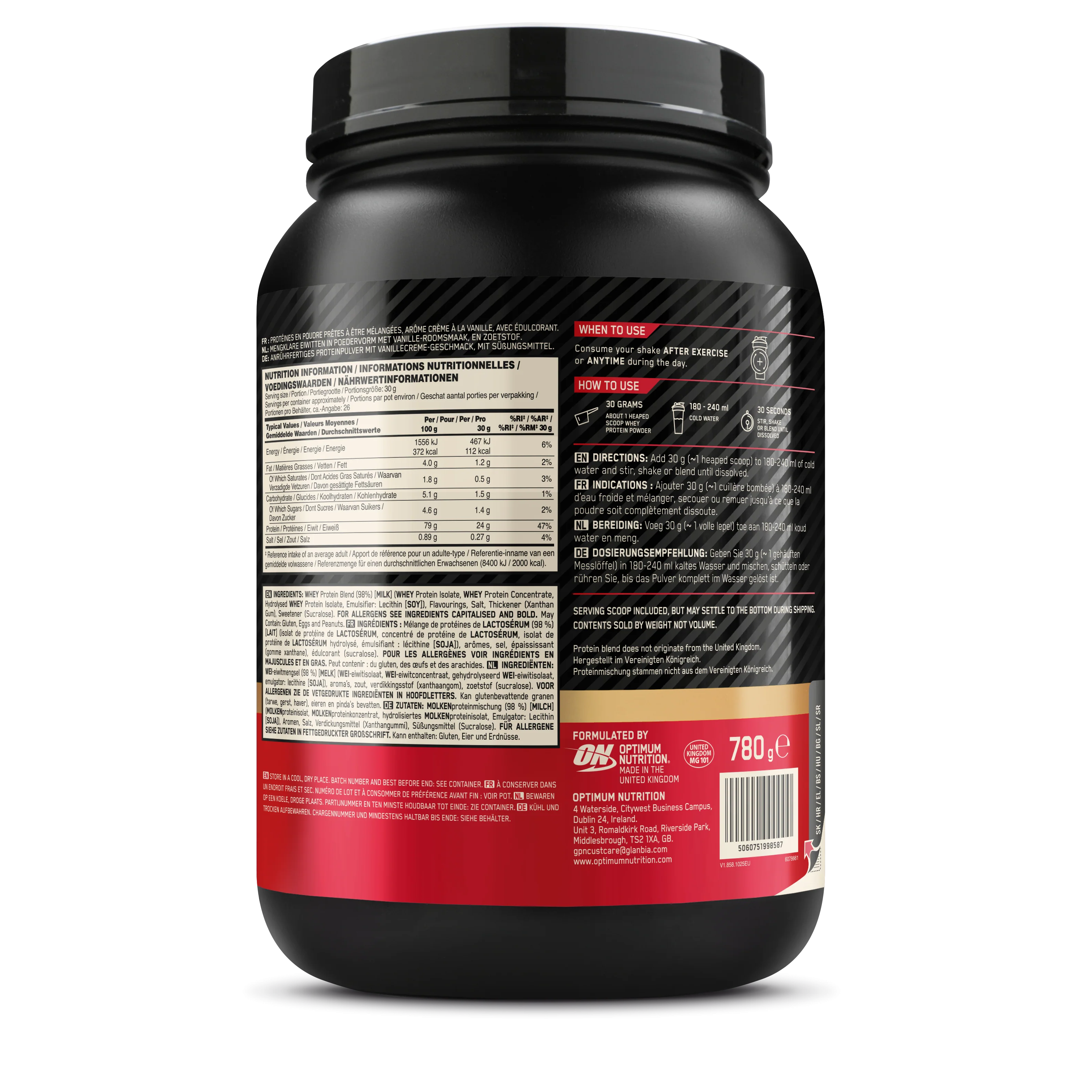 100% Whey Gold Standard (780g) - Image 26