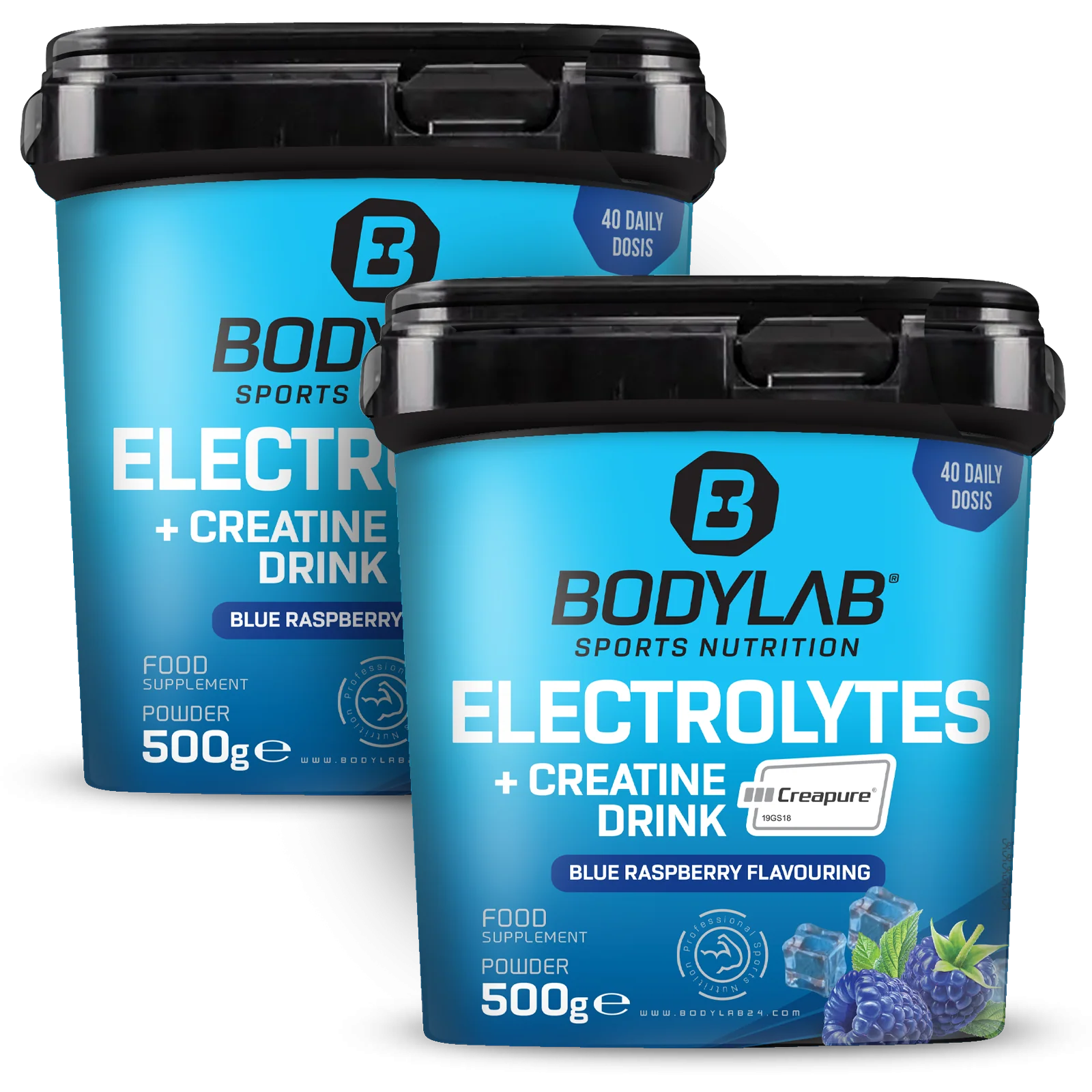 2 x Electrolytes + Creatine Drink (elk 500g)