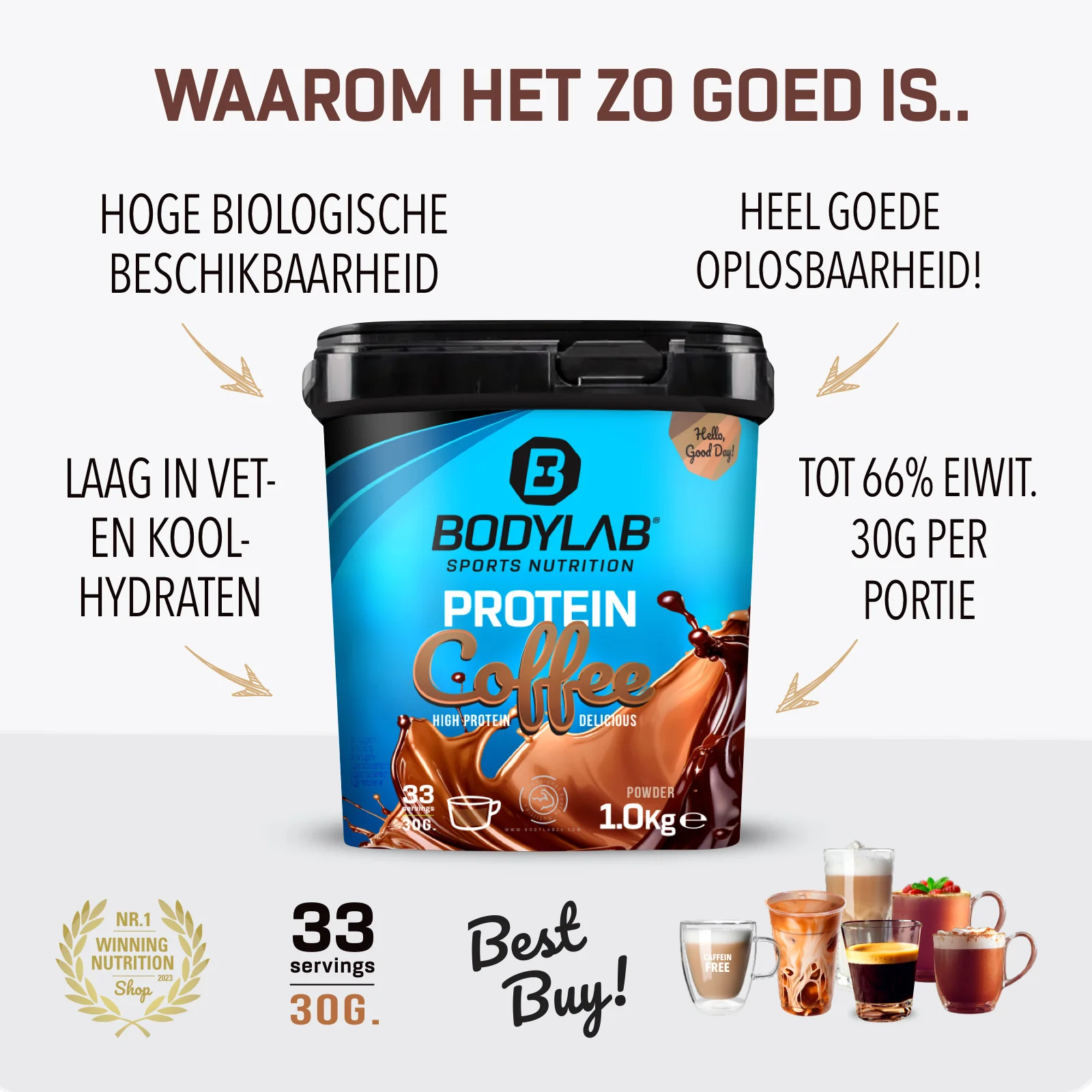 2 x Protein Coffee (1000g) - Image 5