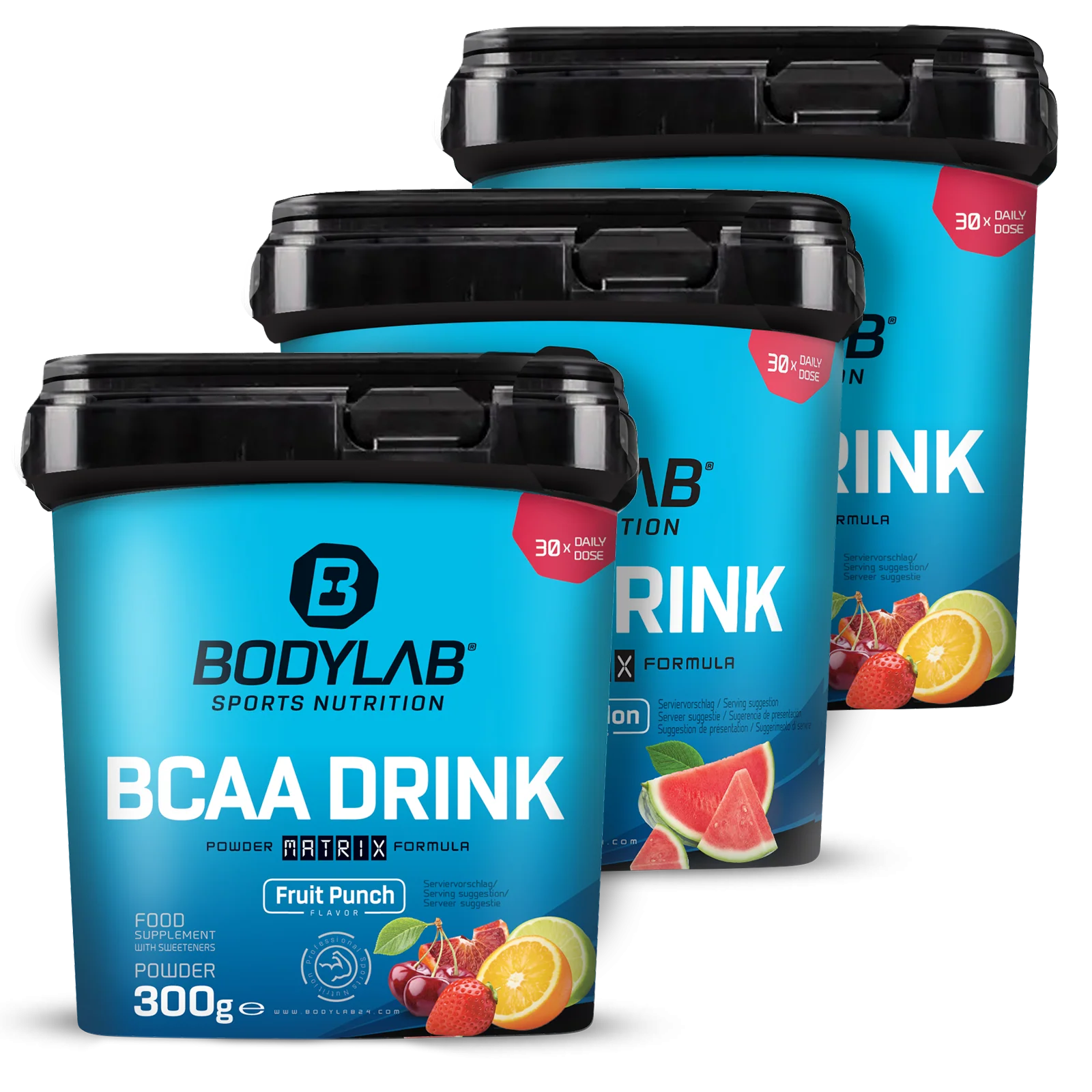 3 x BCAA Drink Powder (elk 300g)