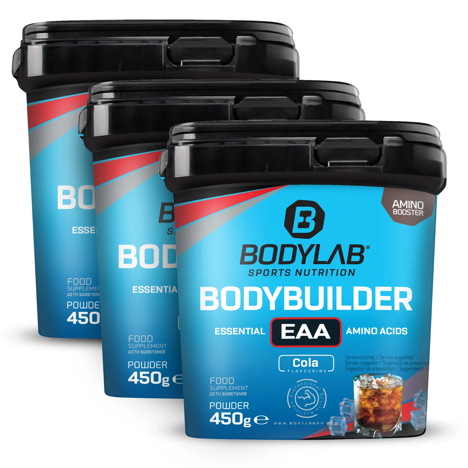 3 x Bodybuilder EAA (elk 450g)