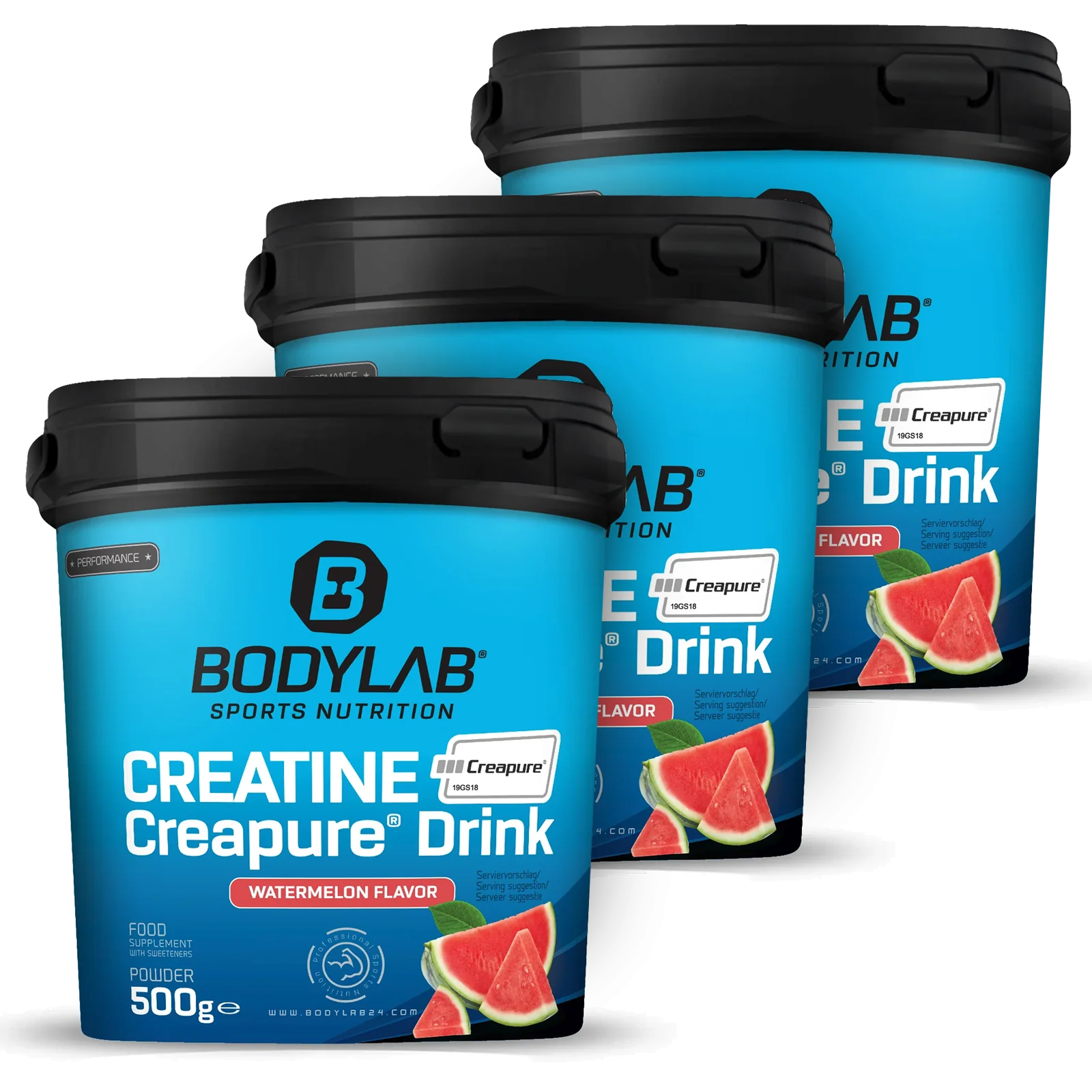 3 x Creatine Creapure® Drink (elk 500g)