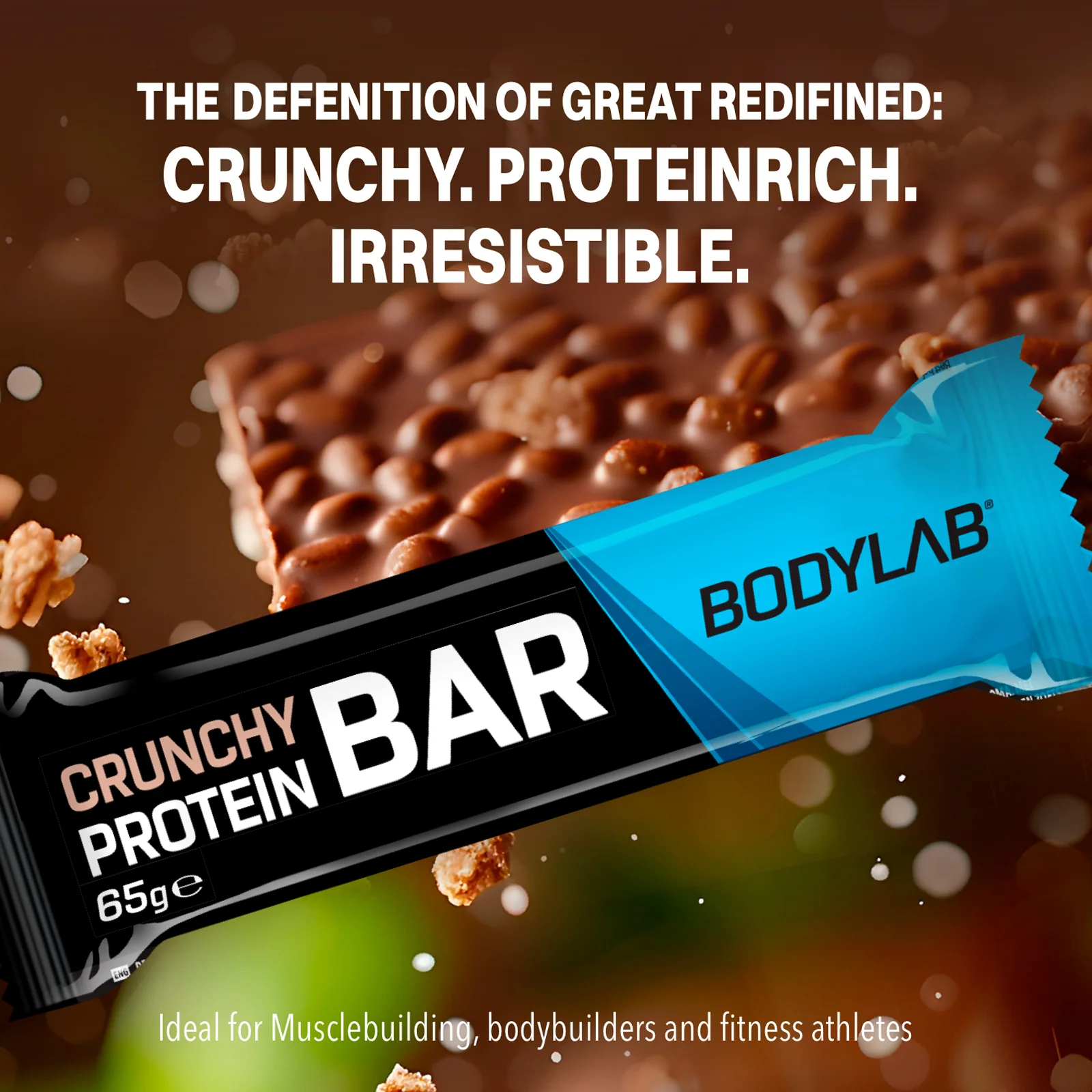3 x Crunchy Protein Bar Deluxe (je 12x65g) - Image 2