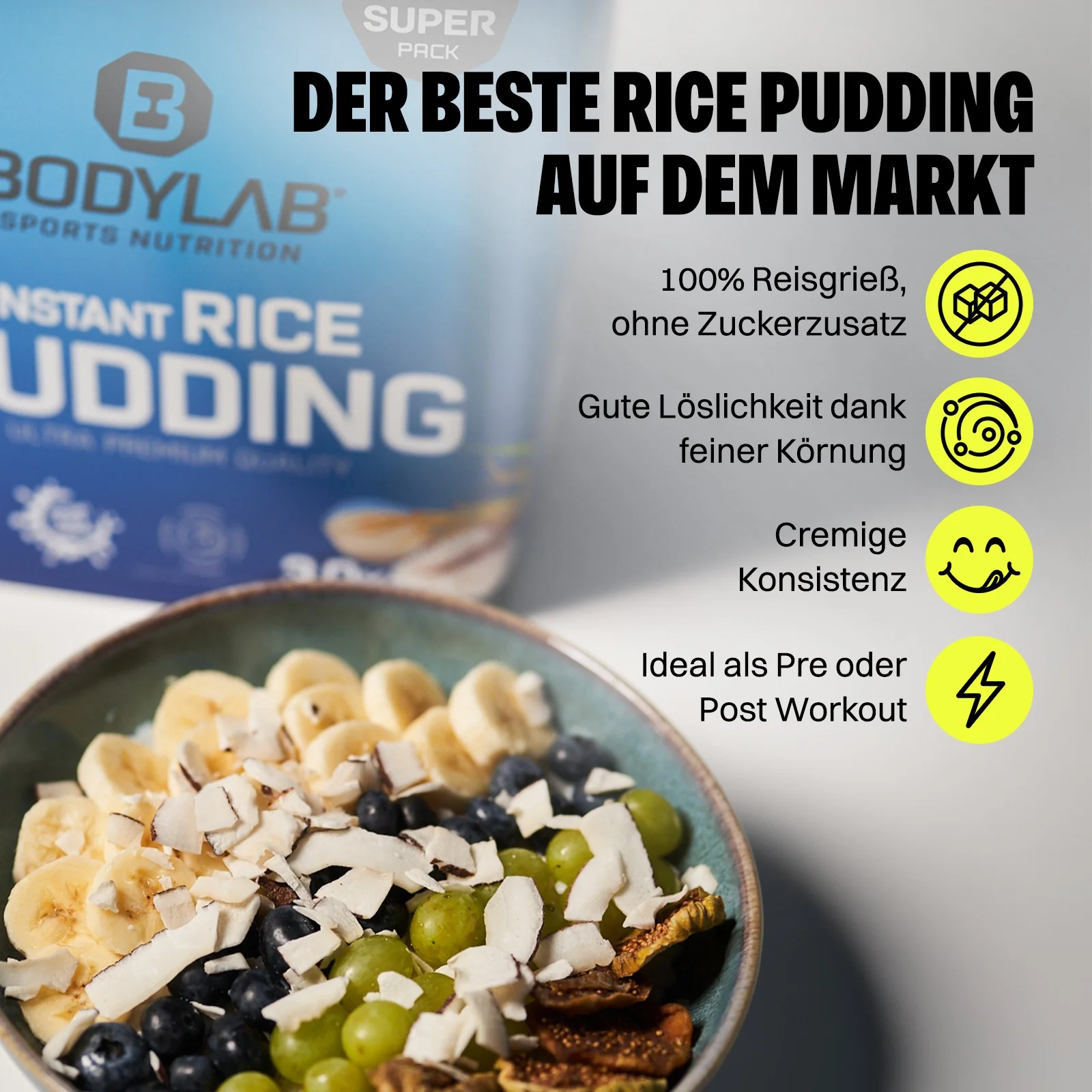 3 x Instant Rice Pudding (elk 3000g) - Image 2
