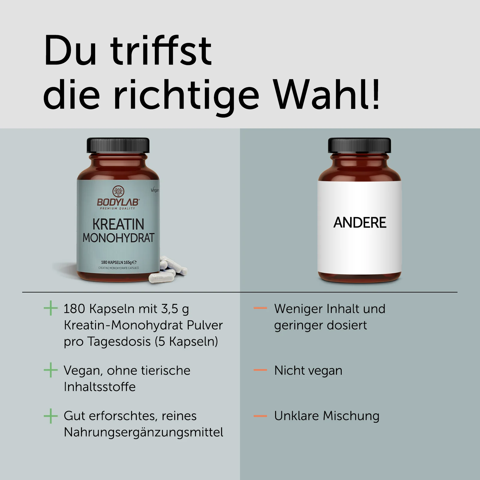 3 x Kreatin Monohydrat (3 x 180 Kapseln) - Image 3