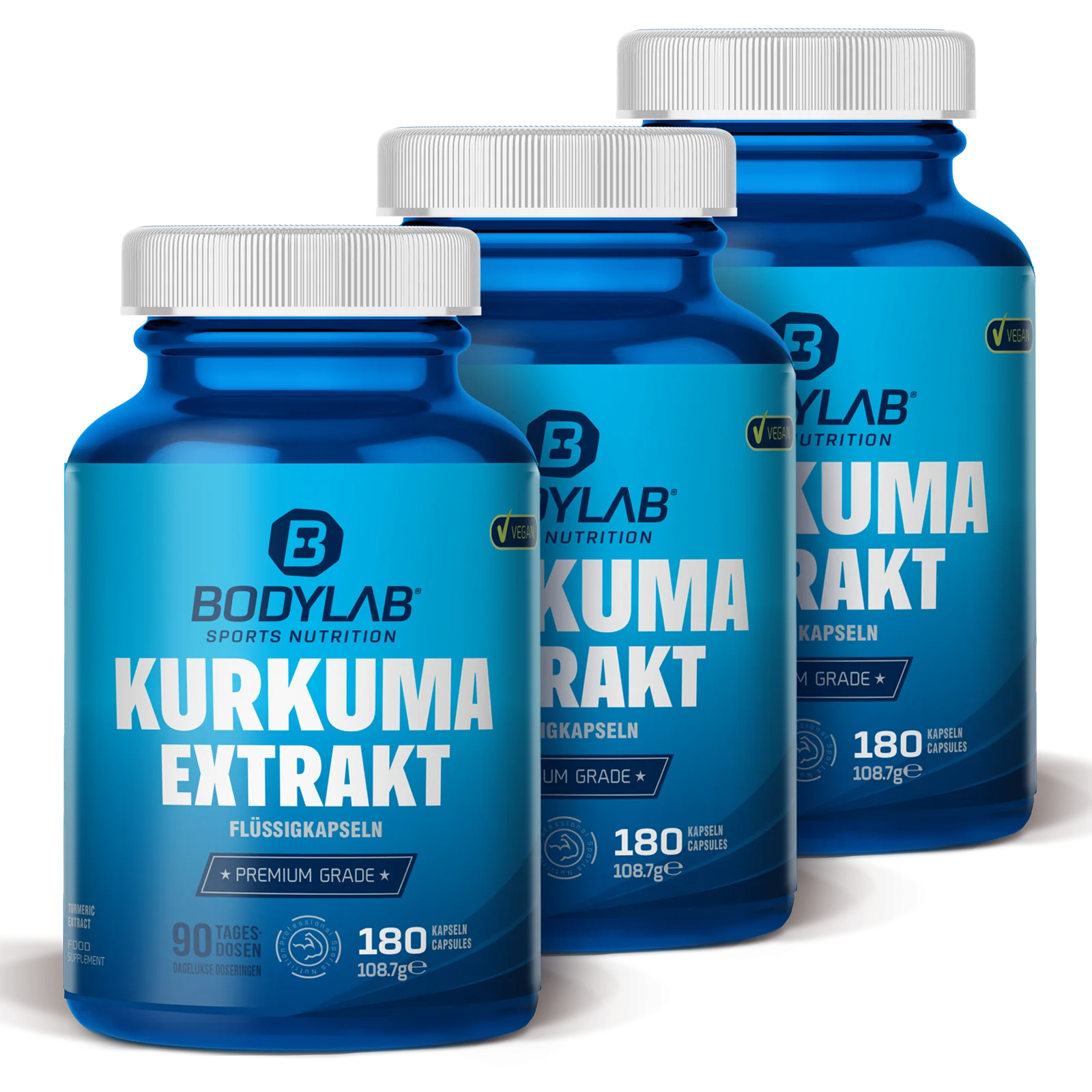 3 x Turmeric Extract (elk 180 capsules)