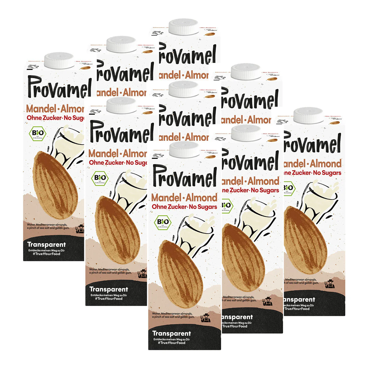 9x Mandeldrink Natural bio (1000ml)