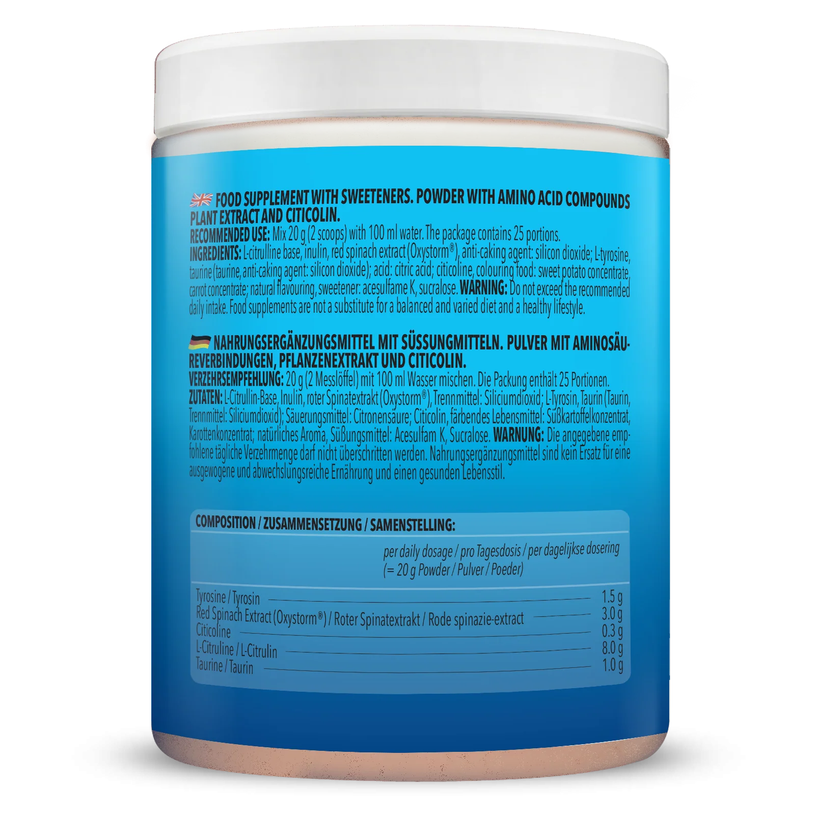 Alpha Storm - OXYSTORM® Pre Workout Blood Orange (500g) - Image 2