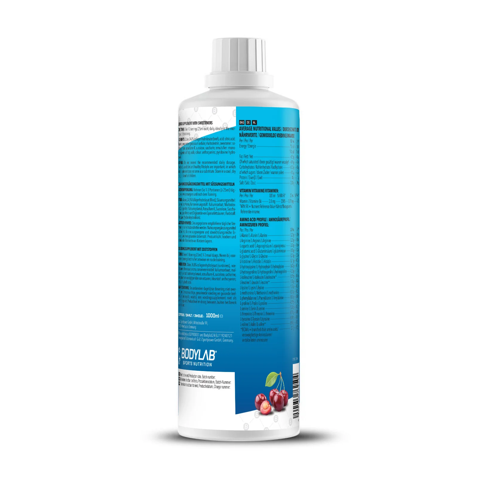 Amino Liquid - 1000ml - Cherry Berry - Image 2