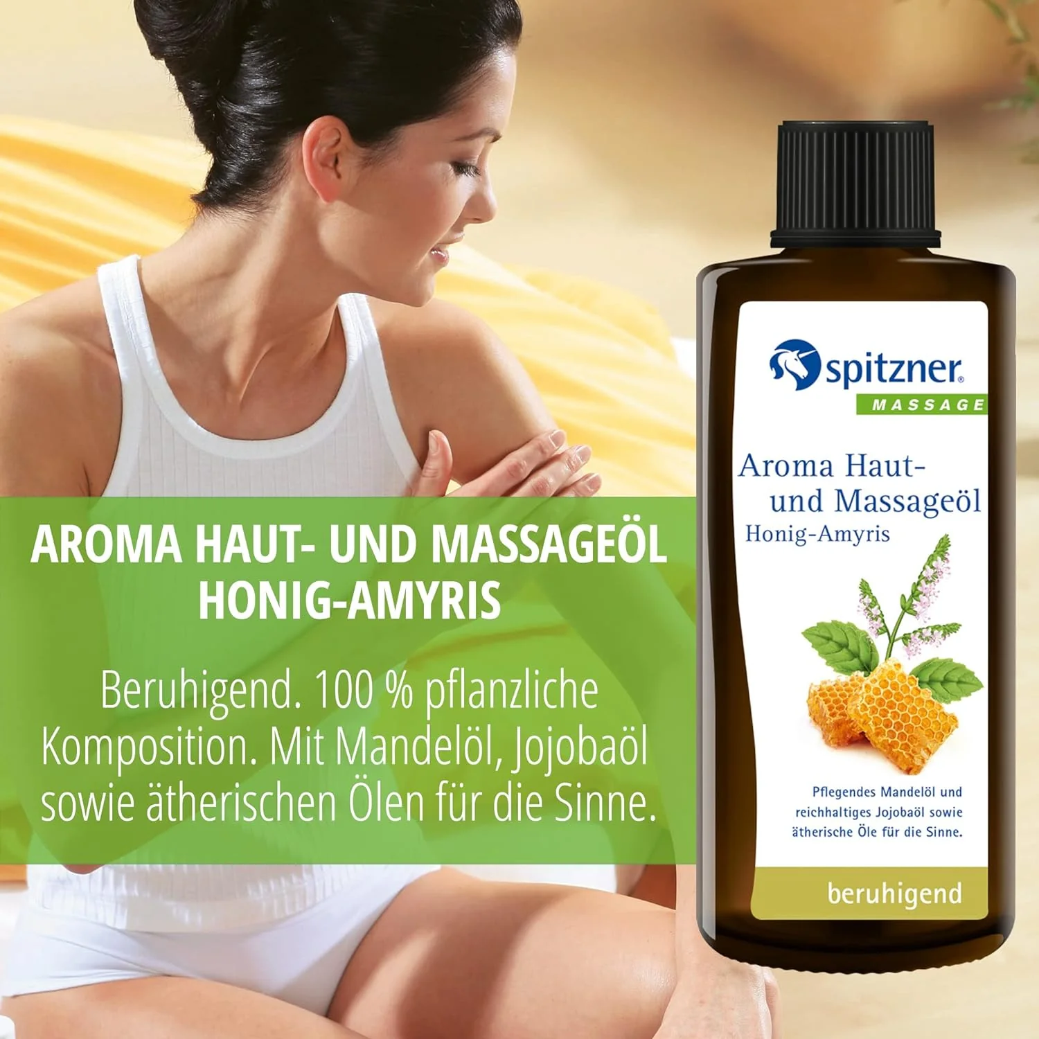 Aroma Haut- und Massageöl Honig-Amyris (190ml) - Image 2