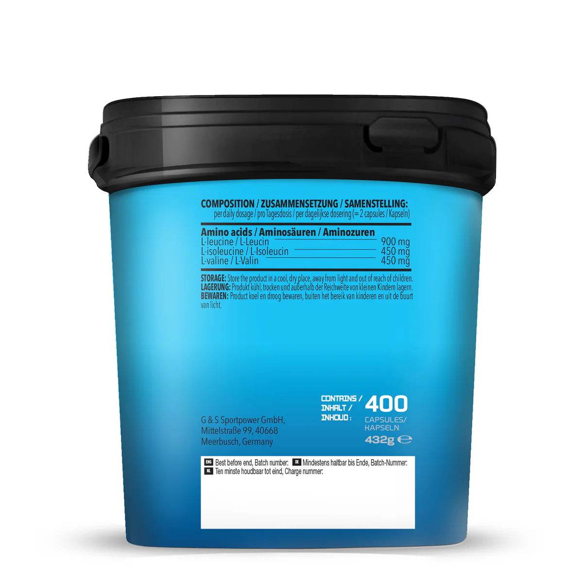 BCAA Mega Caps (400 capsules) - Image 2
