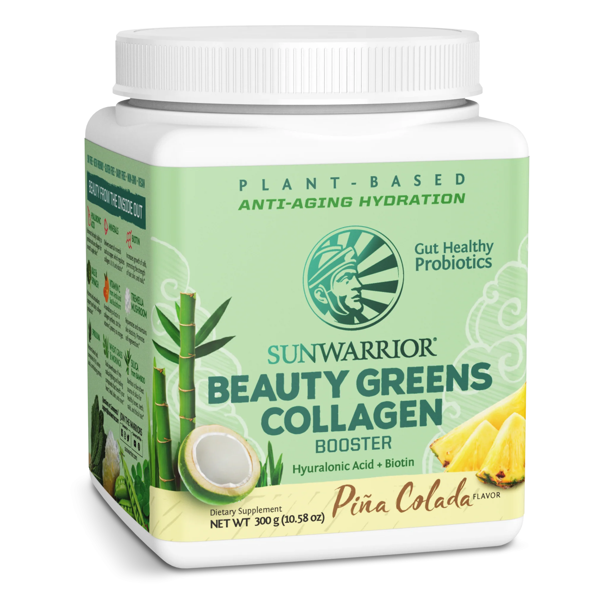 Beauty Greens Collagen Piña Colada (300g) - Image 2