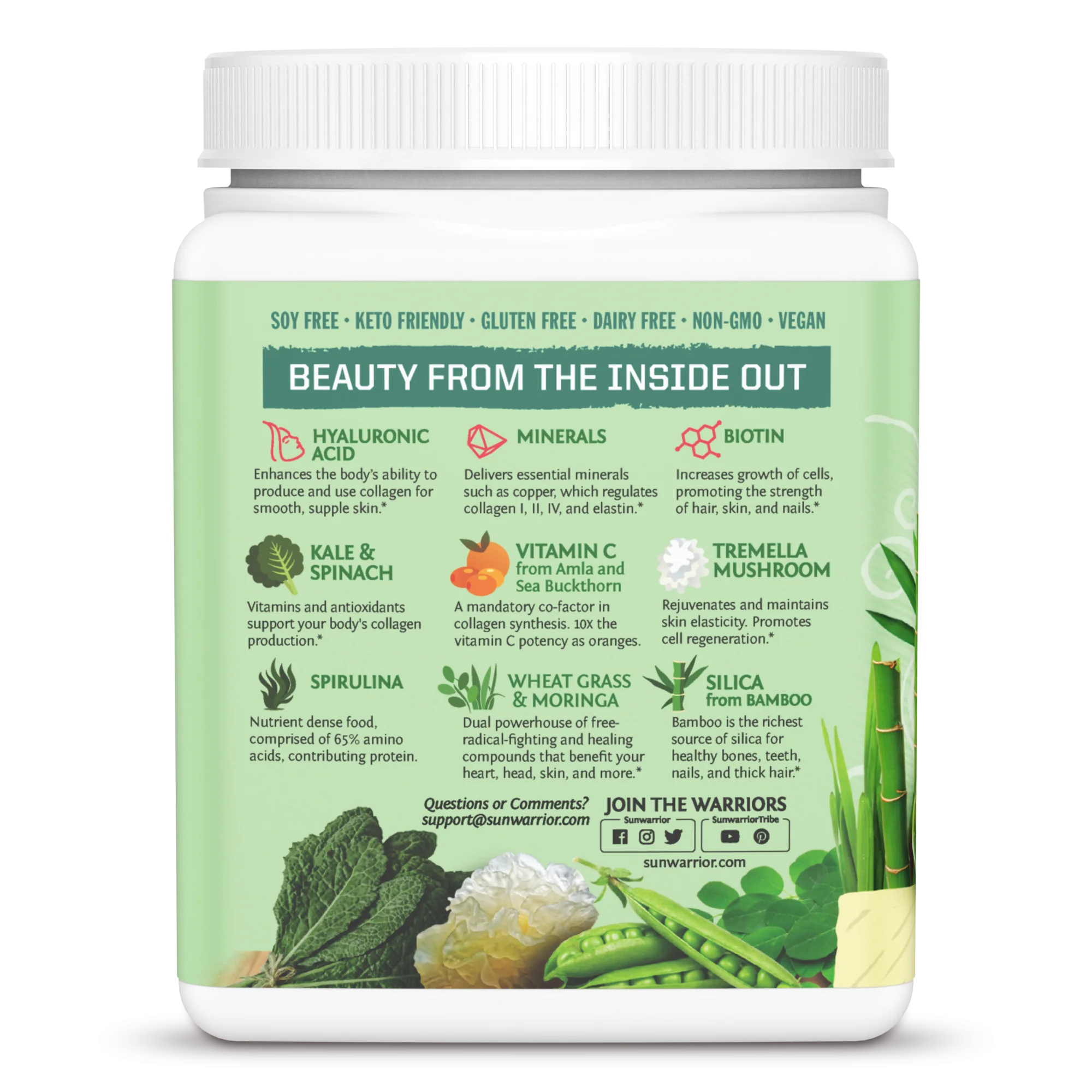 Beauty Greens Collagen Piña Colada (300g) - Image 3