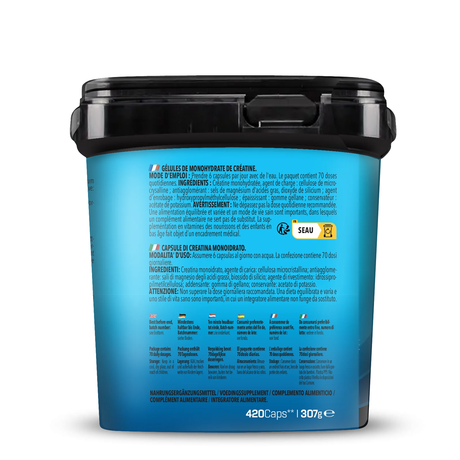 BIG PACK Creatine Monohydrate (420 capsules) - Image 4