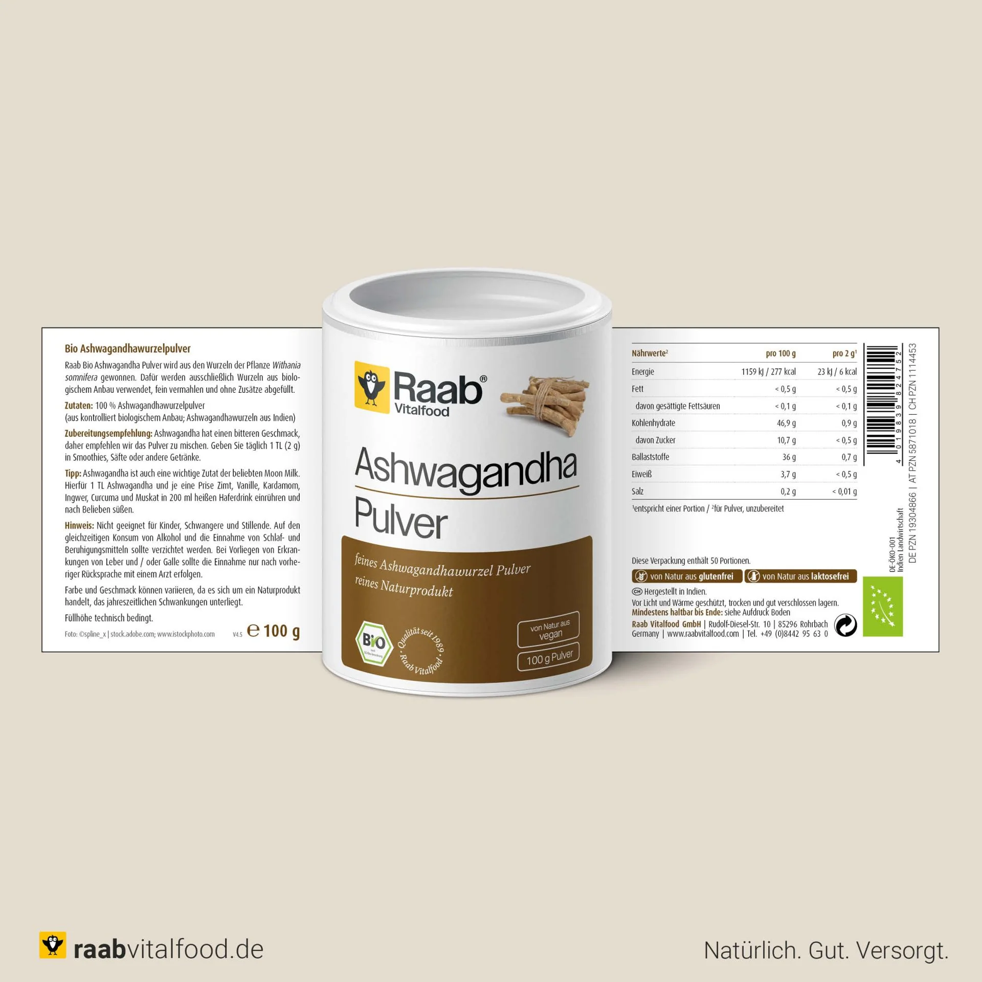 Organic Ashwagandha Powder (100g) - Image 2