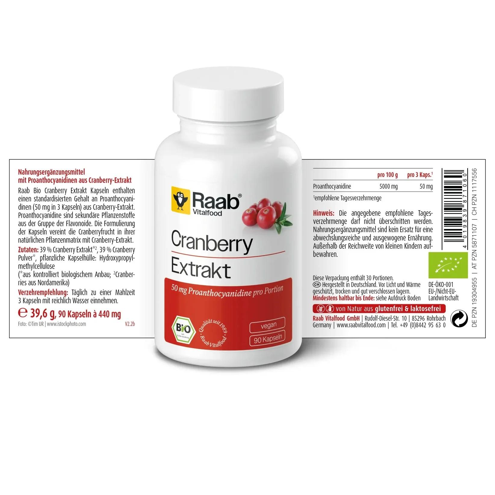 Organic Cranberry Forte (90 capsules) - Image 2