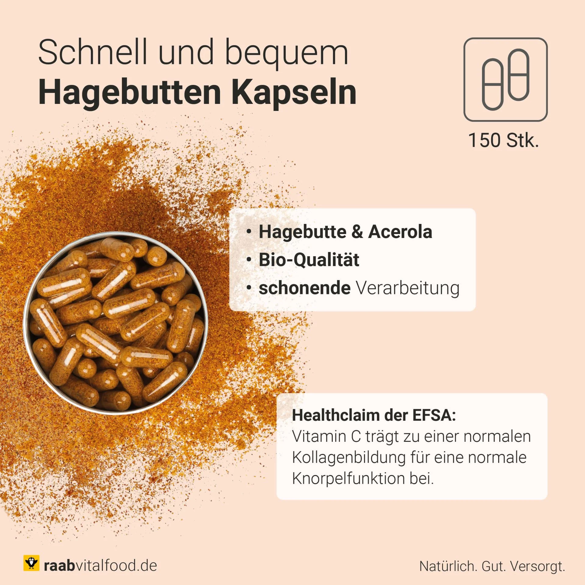 Rosehip bio (150 capsules) - Image 4