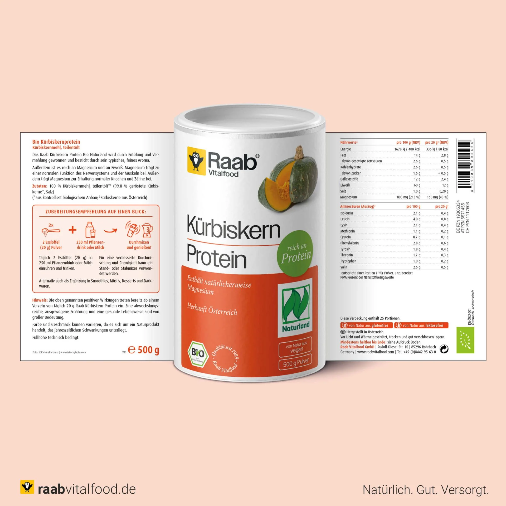 Bio Kürbiskern Protein (500g) - Image 2