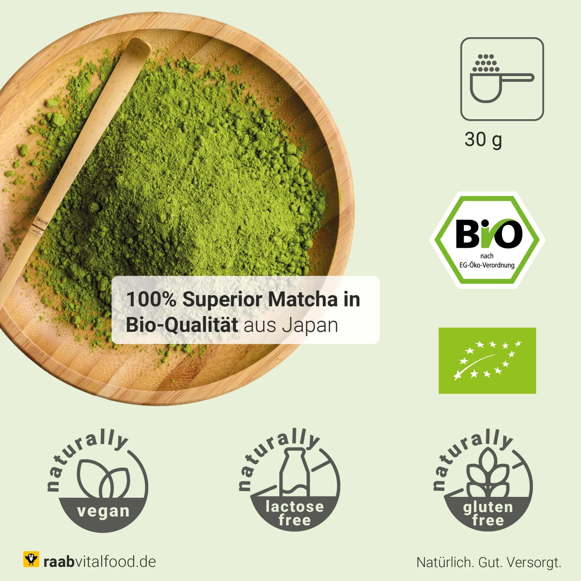 Organic Matcha Premium GrünteePowder (30g) - Image 4