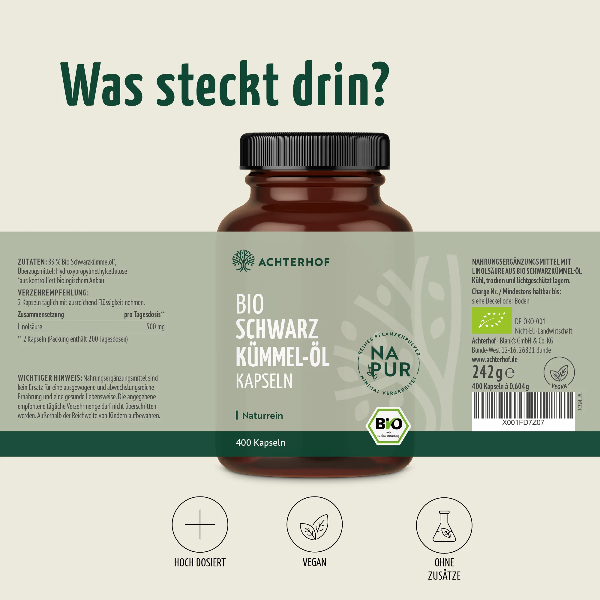 Bio Schwarzkümmel-Öl Kapseln (400 Kapseln) - Image 9