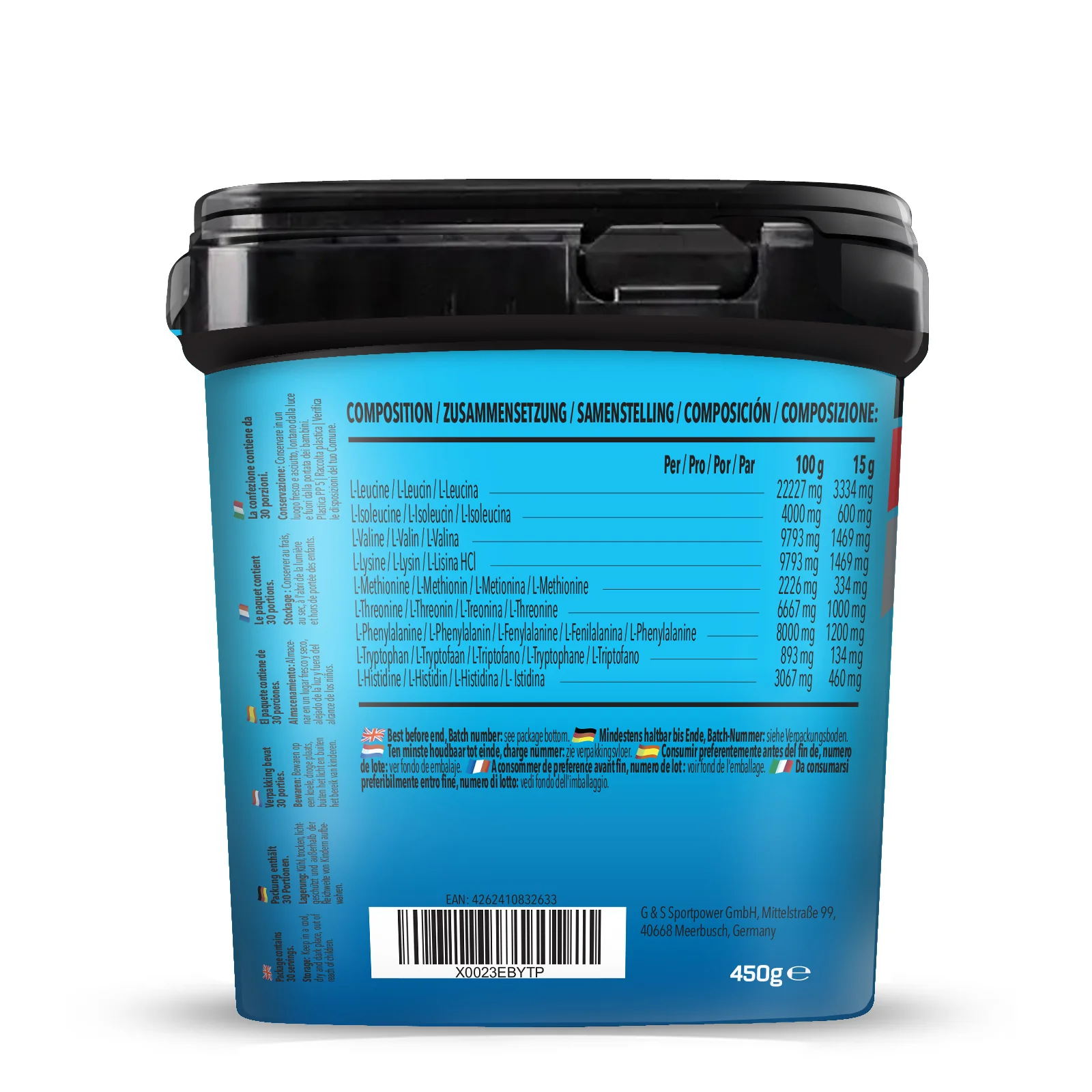 BIG PACK Bodybuilder EAA (Essential Amino Acids) (450g) - Image 6