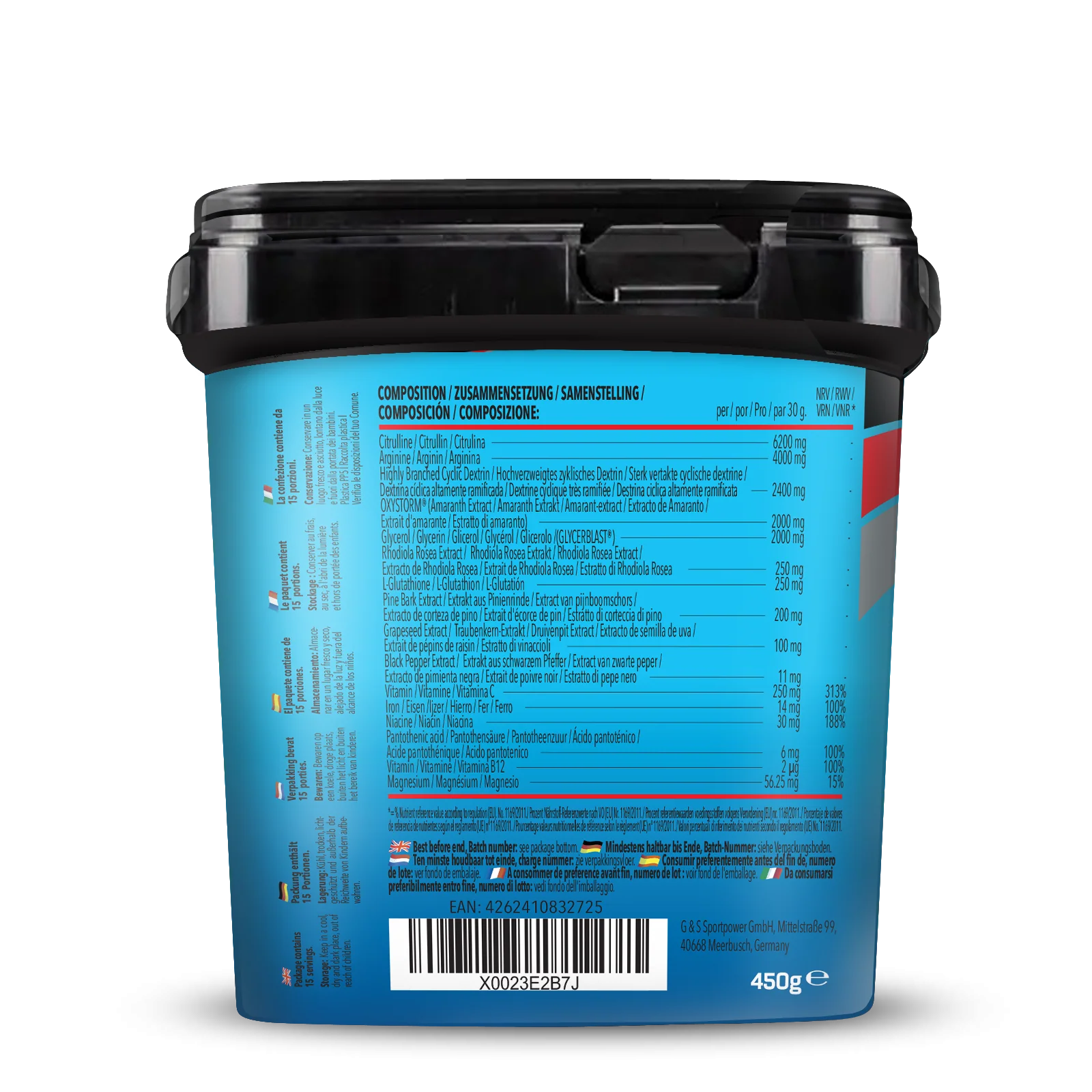 Bodybuilder Pump Pre Workout (450g) - Image 2