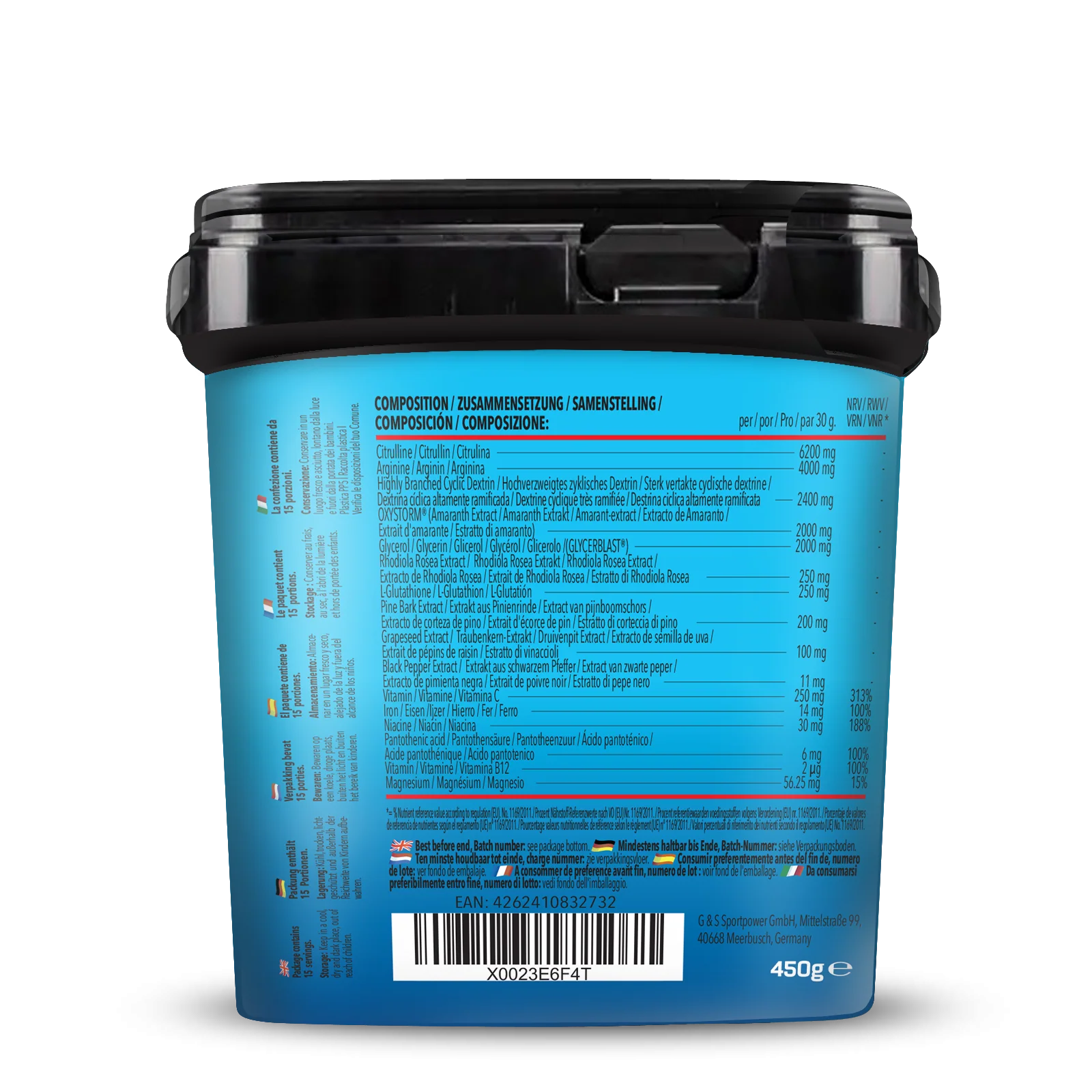 Bodybuilder Pump Pre Workout (450g) - Image 6