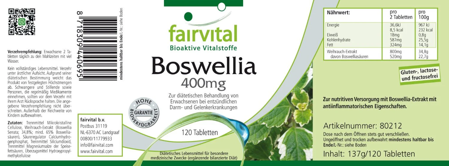 Boswellia (120 Tabletten) - Image 2
