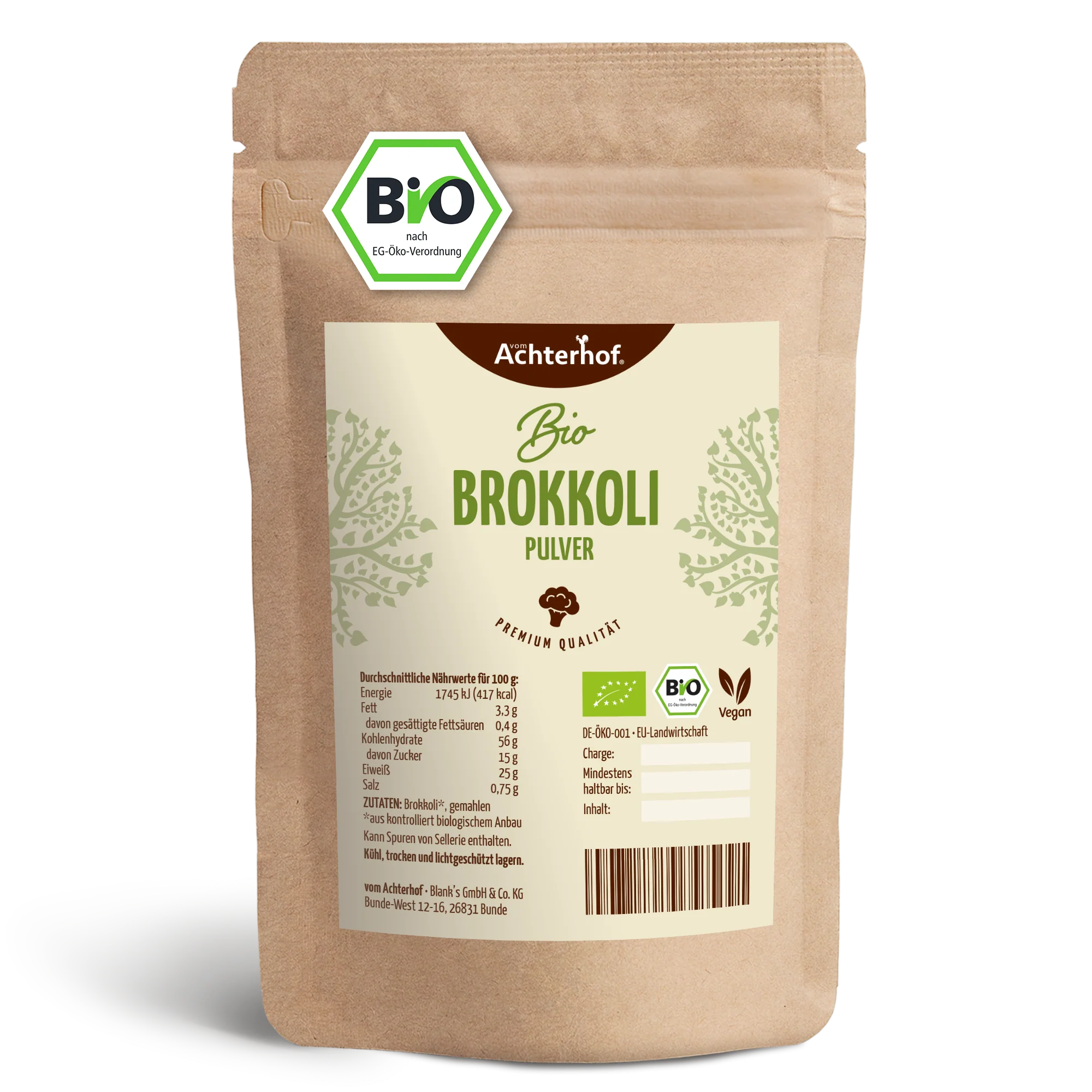 Brokkoli Pulver Bio (250g)