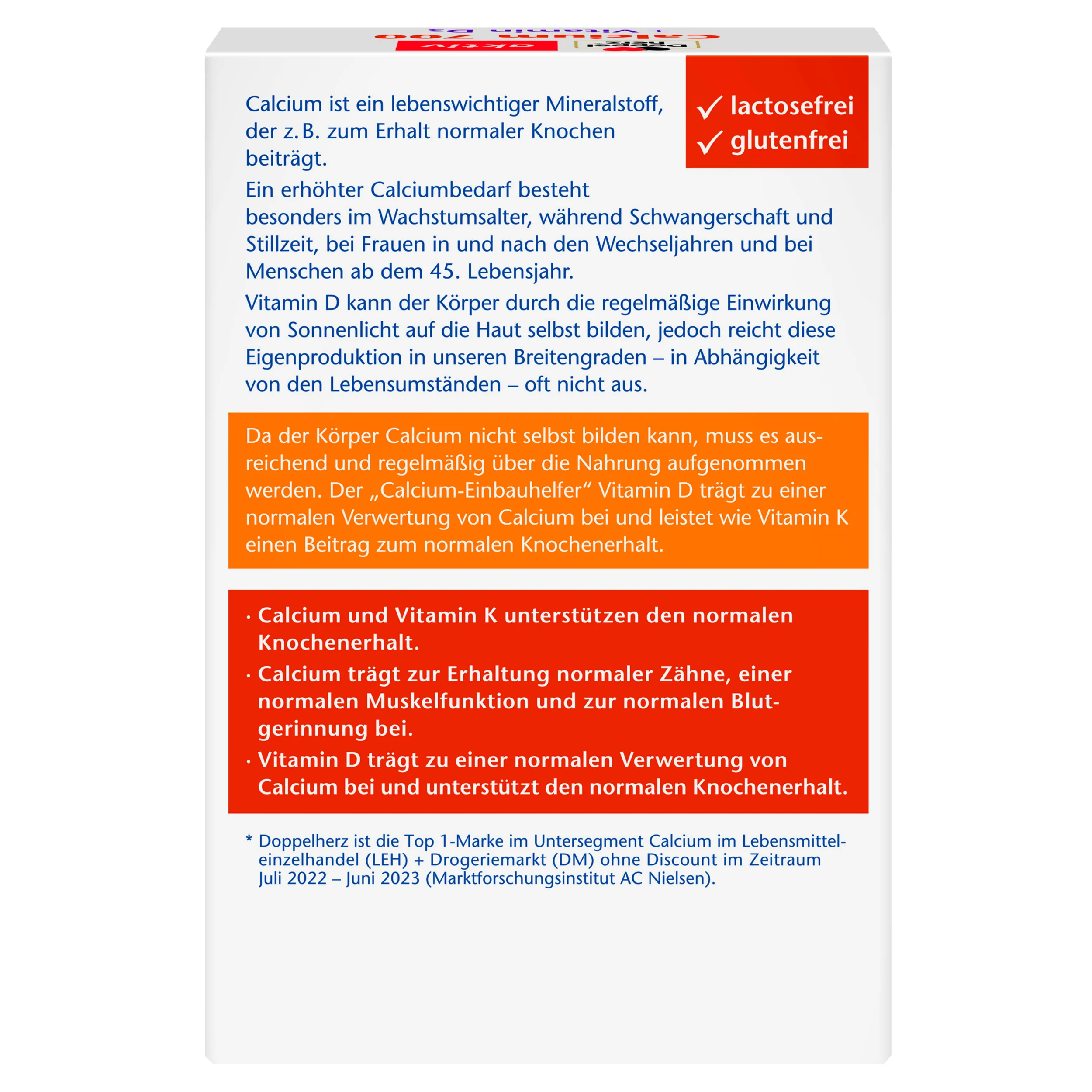Calcium 700 + D3 (30 Tabletten) - Image 2