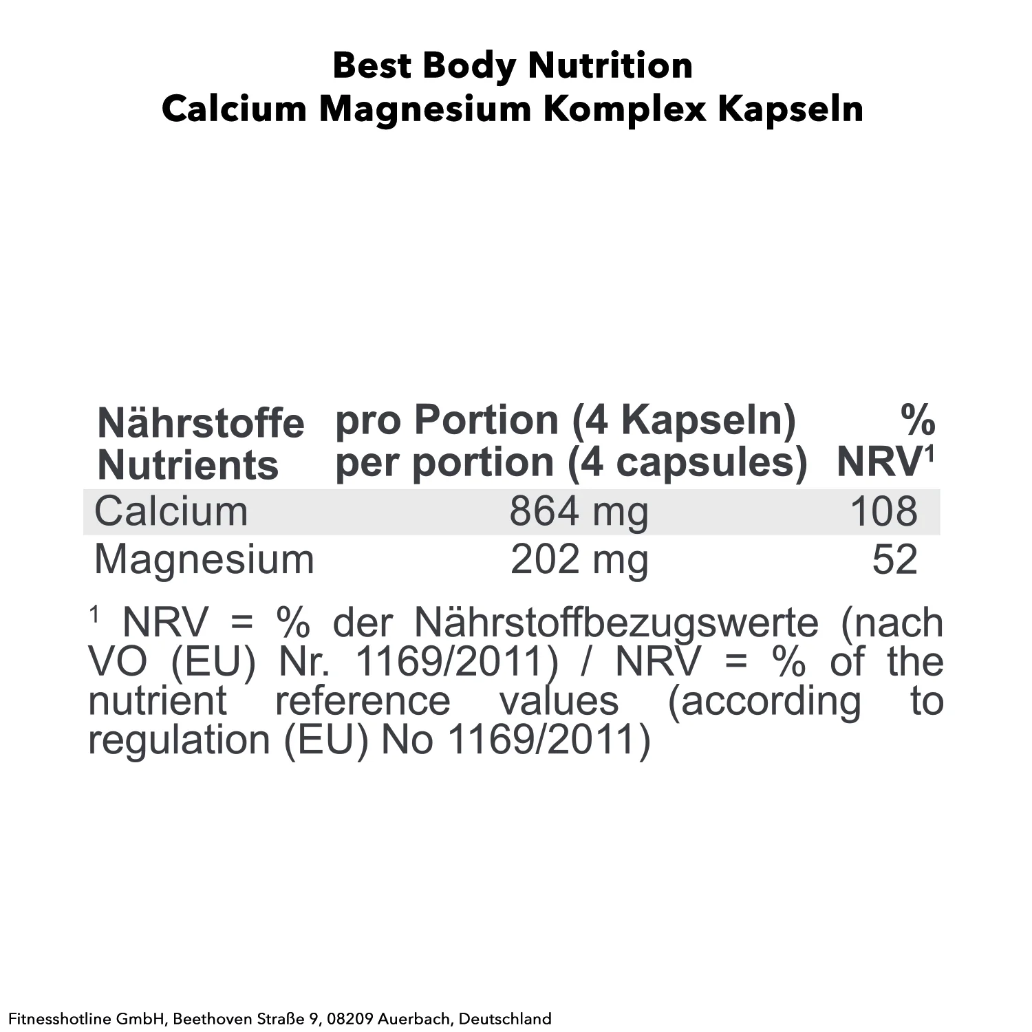 Calcium Magnesium (100 caps) - Image 3