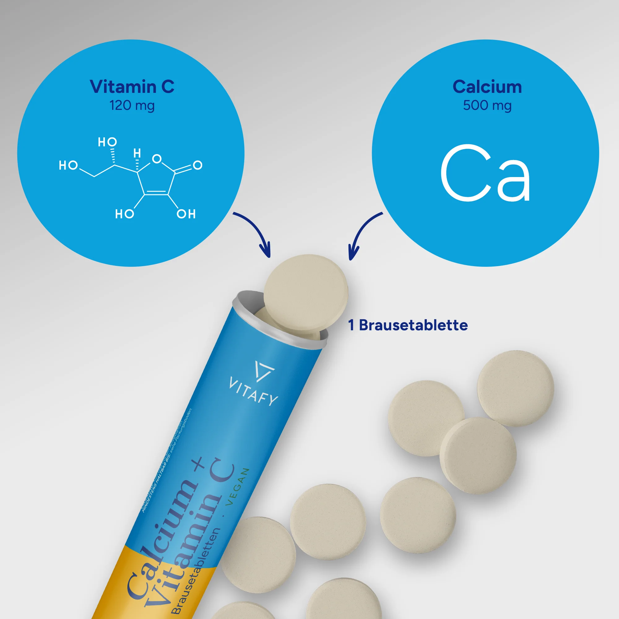 Calcium + Vitamine C - Orange (20 bruistabletten) - Image 4