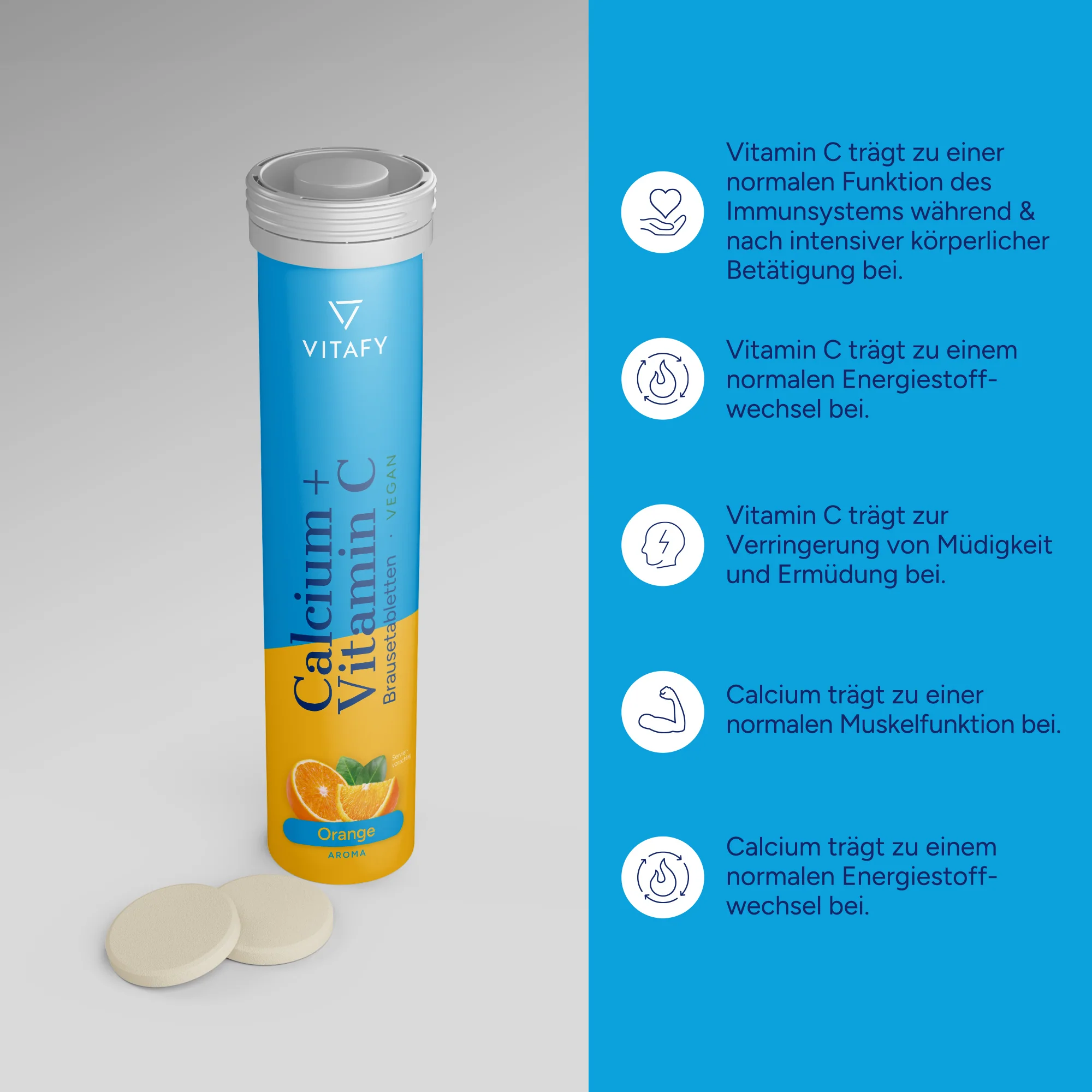 Calcium + Vitamine C - Orange (20 bruistabletten) - 6 Pack - Image 4