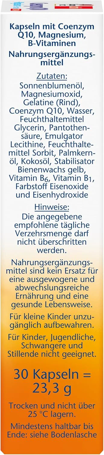 Coenzym Q10 + Magnesium + B-Vitamine (30 Kapseln) - Image 3
