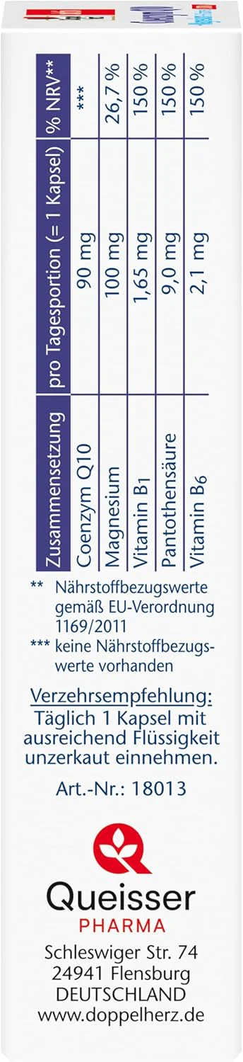 Coenzym Q10 + Magnesium + B-Vitamine (30 Kapseln) - Image 4