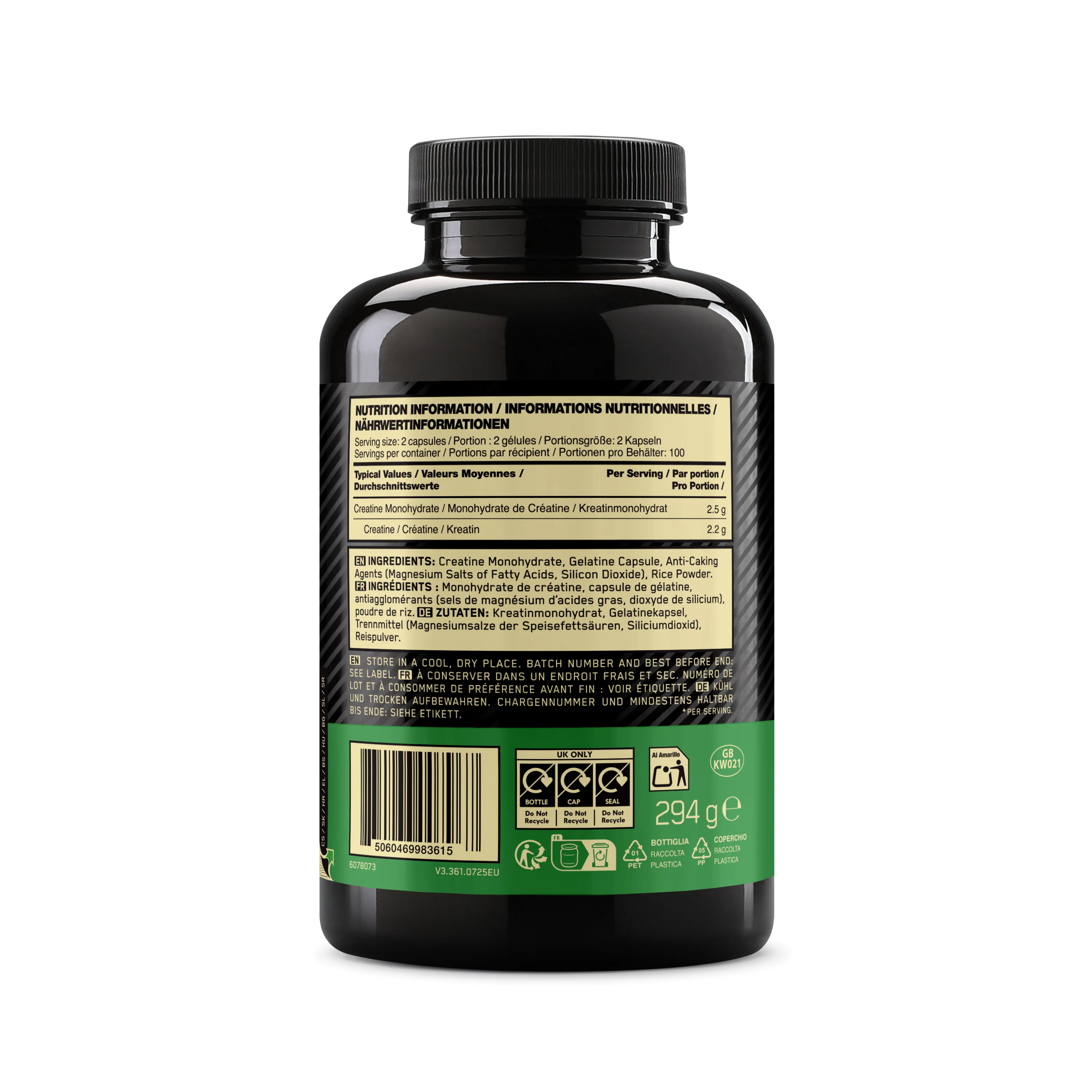 Creatine 2500 (200 capsules) - Image 3