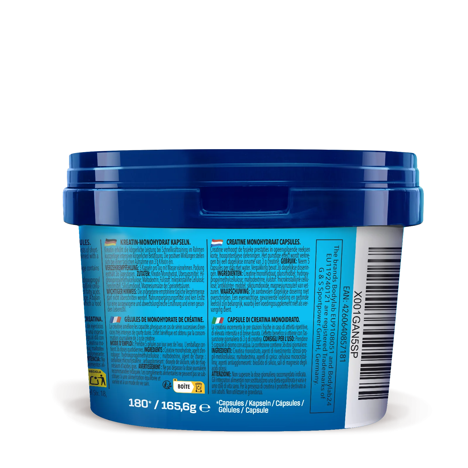 Creatine Monohydrate (180 Caps) - Image 3