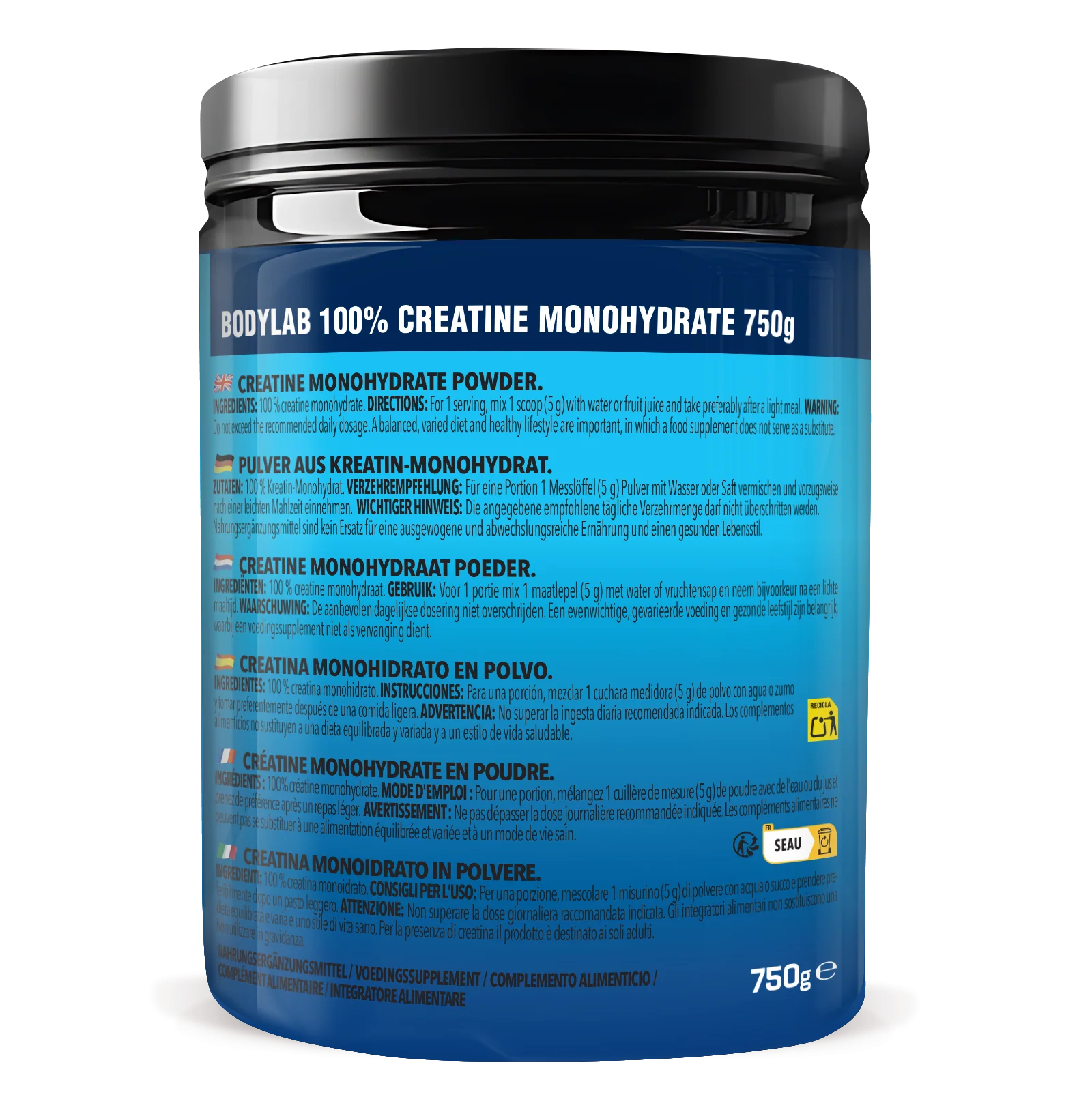 Creatine Monohydrate Powder (750g) - Image 3