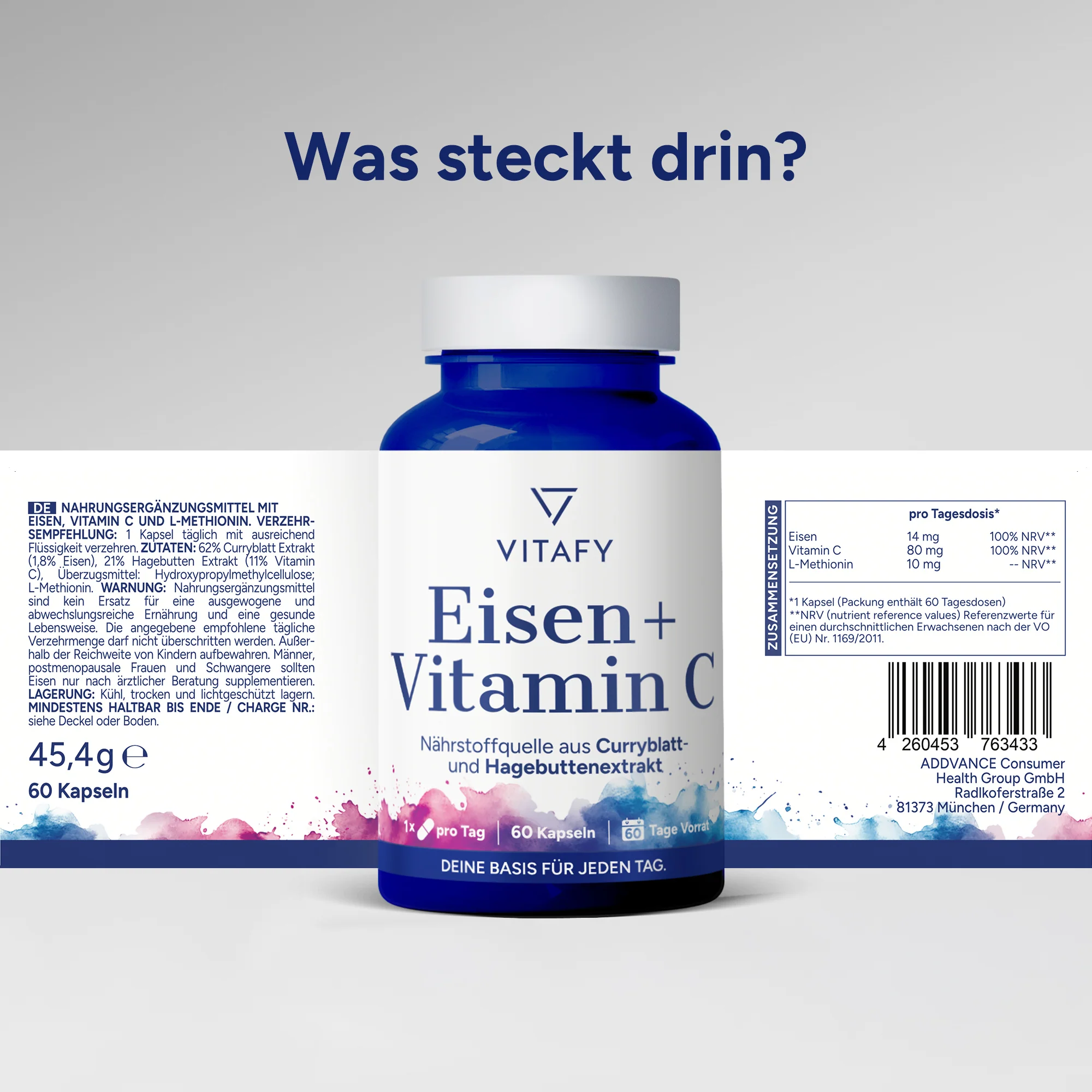 Ijzer + Vitamine C (60 capsules) - Image 6