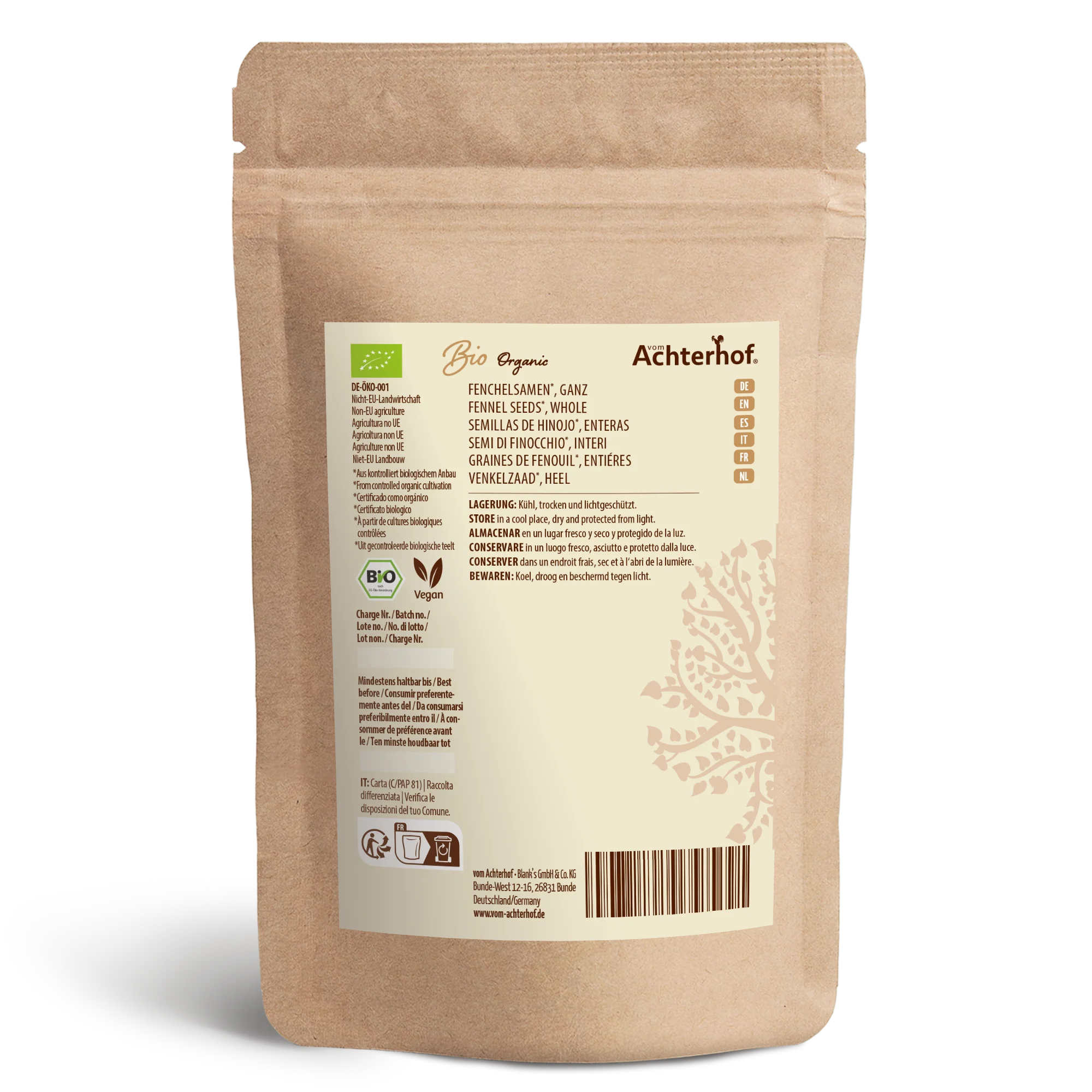 Fenchelsamen ganz Bio (1000g) - Image 2