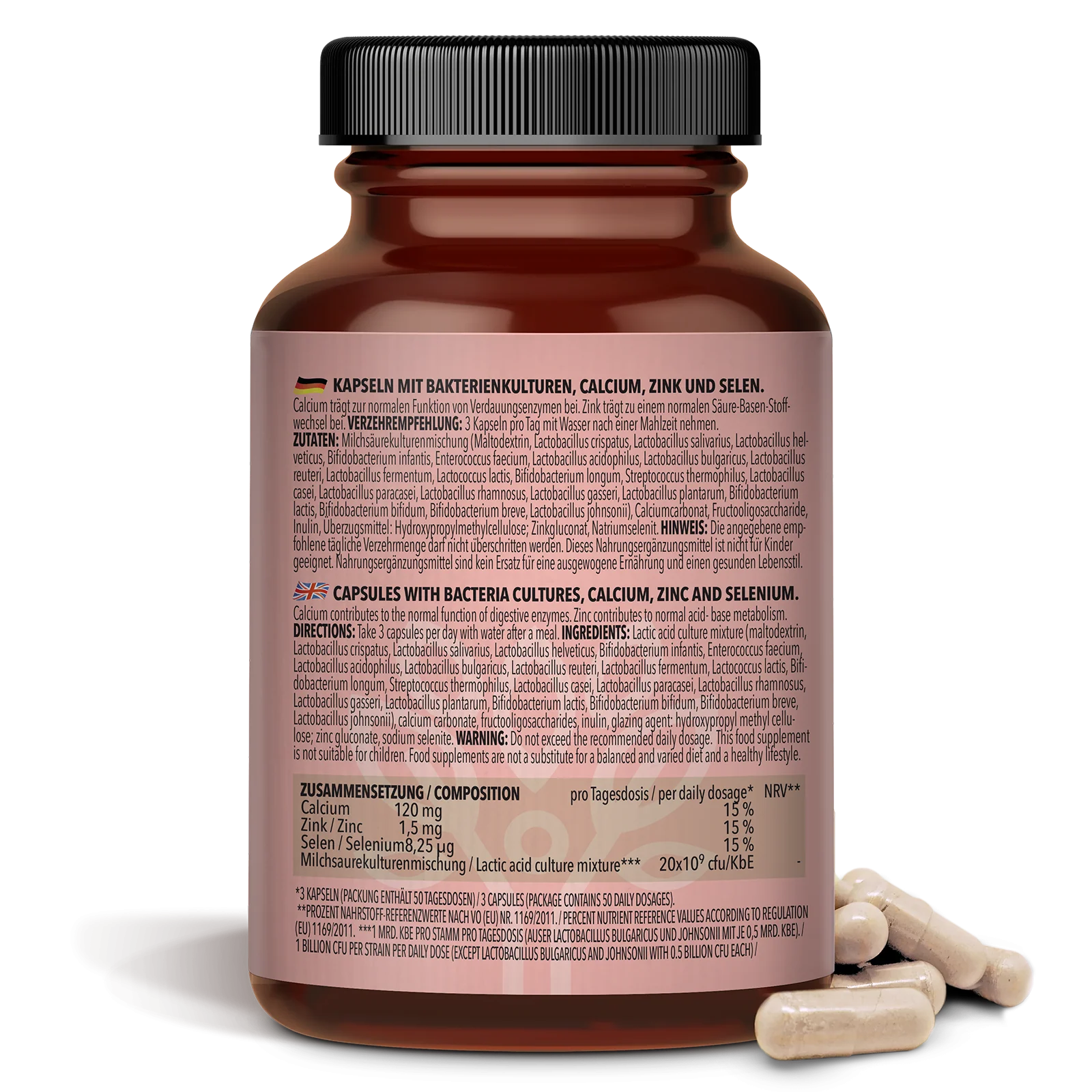 Flora Complex / Komplex (150 capsules) (21 Bacteria Cultures 20 Billion CFU) - Image 5