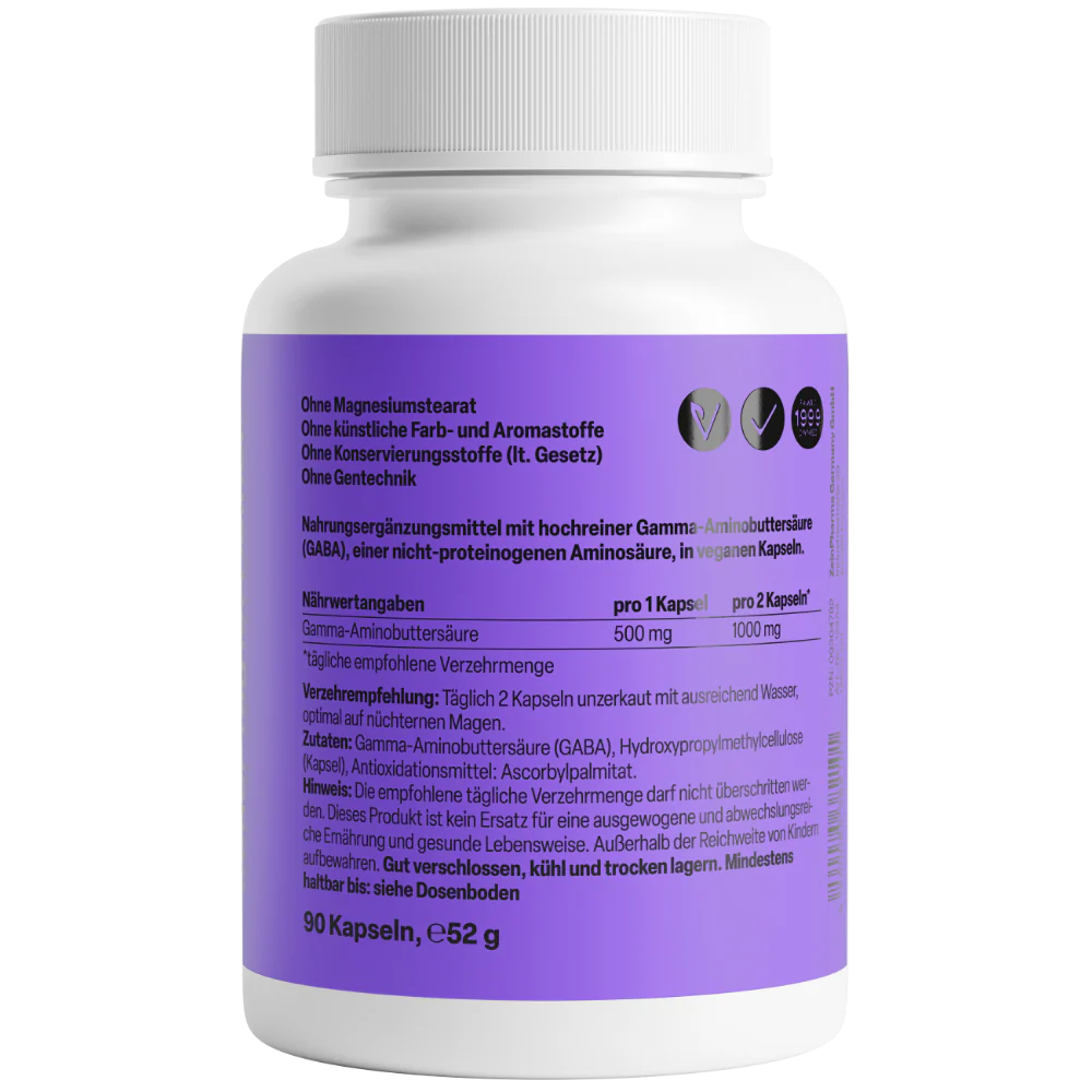 Gaba 500mg (90 capsules) - Image 2