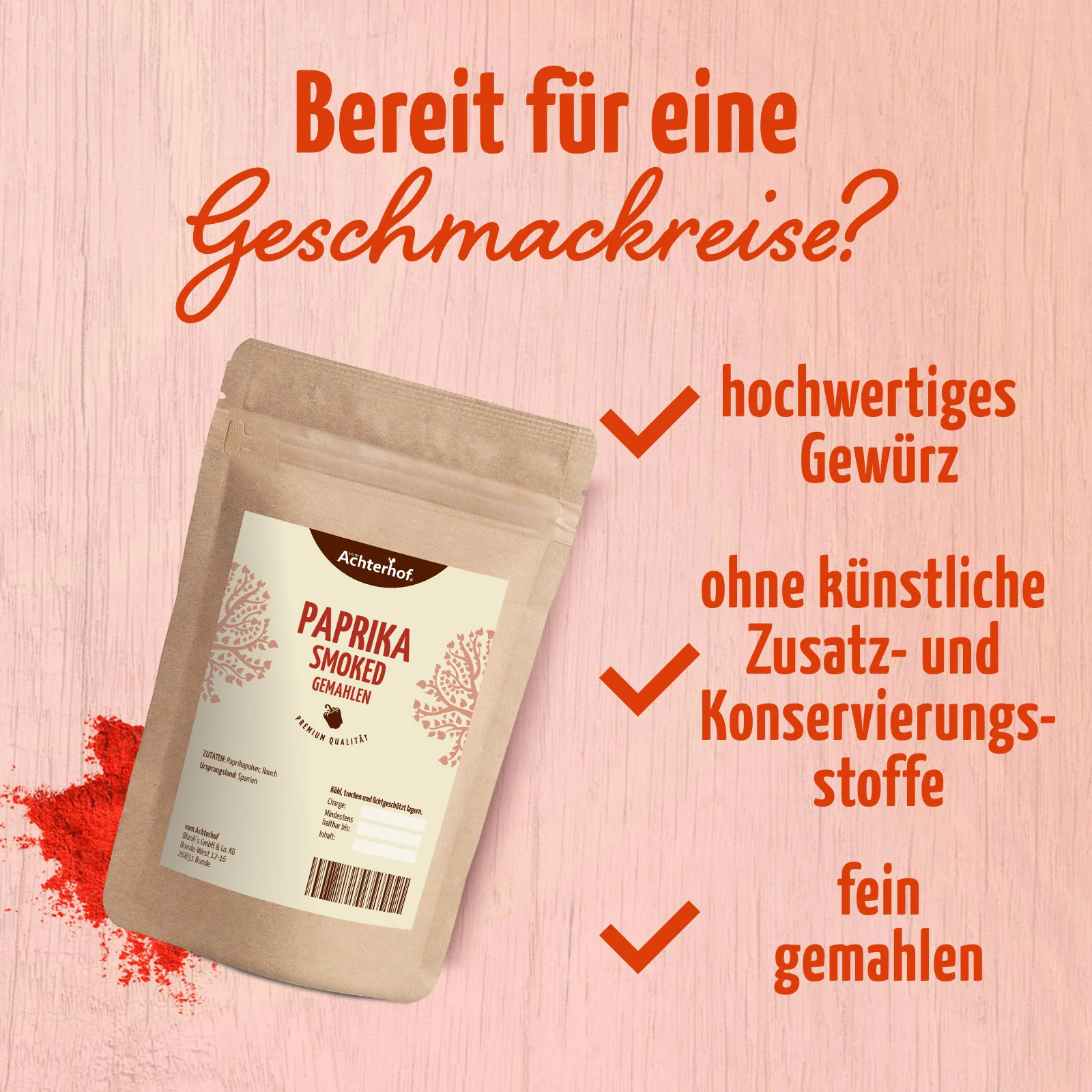 Paprika smoked gemahlen (250g) - Image 3